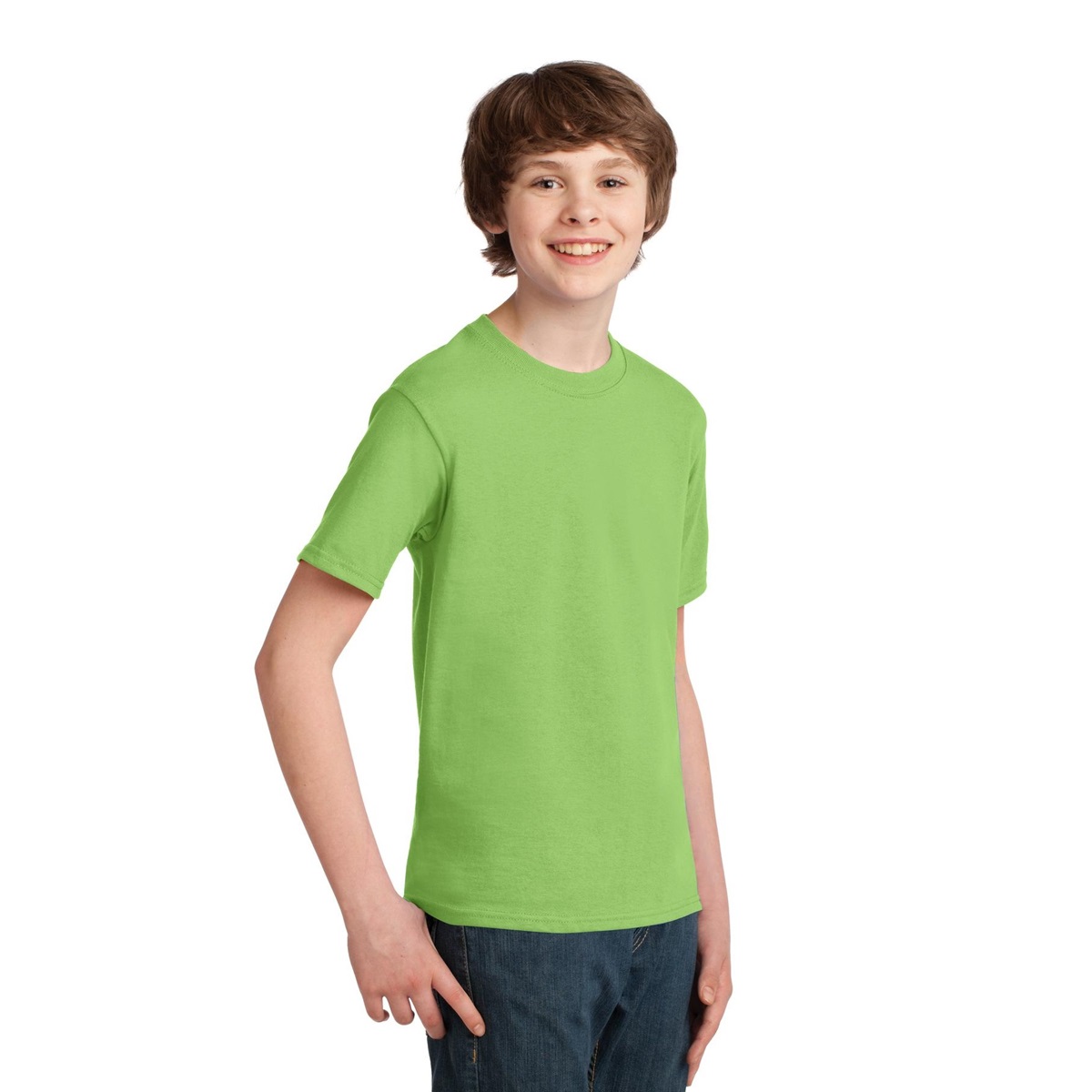 Port & Company Men's Essential T-Shirt (PC61) | Heavyweight 6.1oz Cotton Tee | Jade Green, Size 2XL - View #6