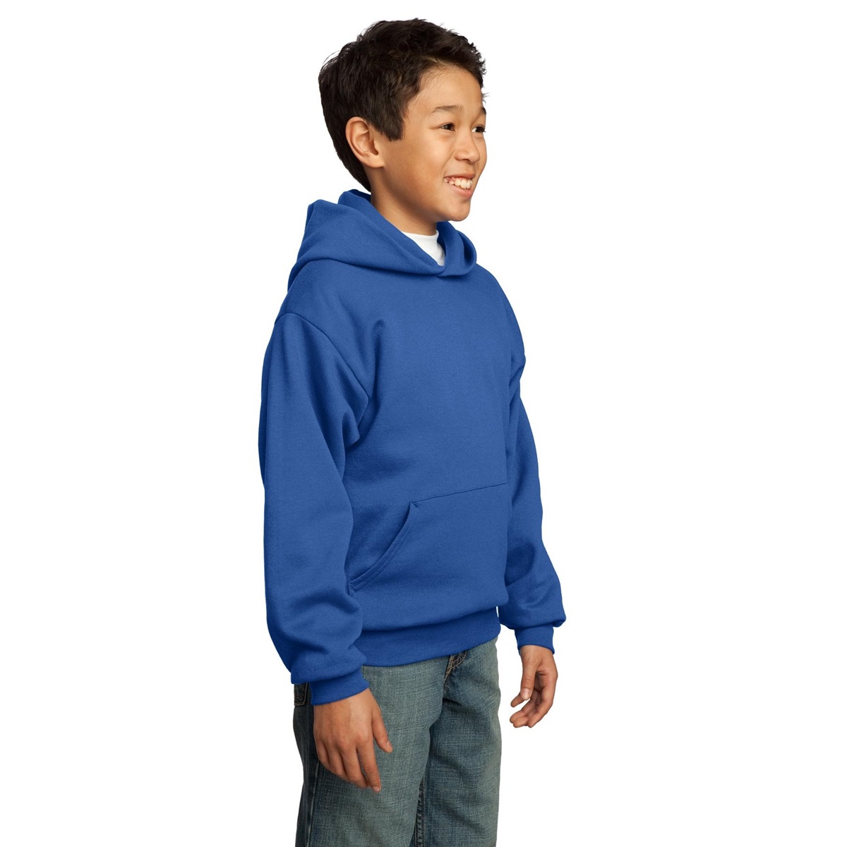 Port & Company PC90YH Youth Pullover Hooded Sweatshirt - Royal ...