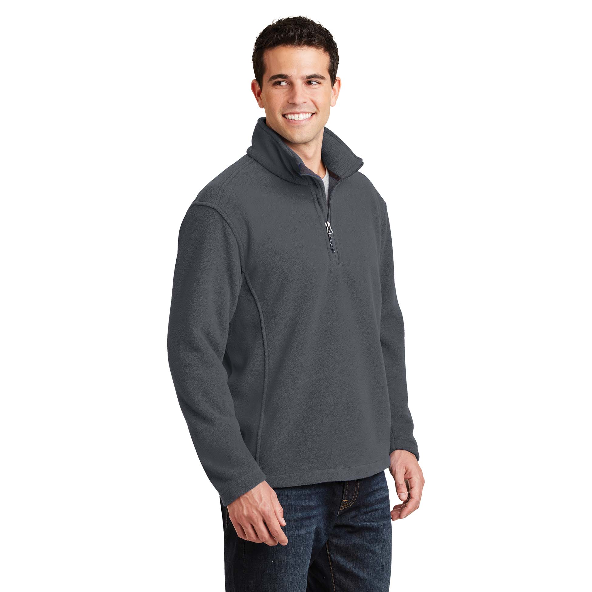 Port Authority F218 Value Fleece 1/4-Zip Pullover - Iron Grey | Full Source