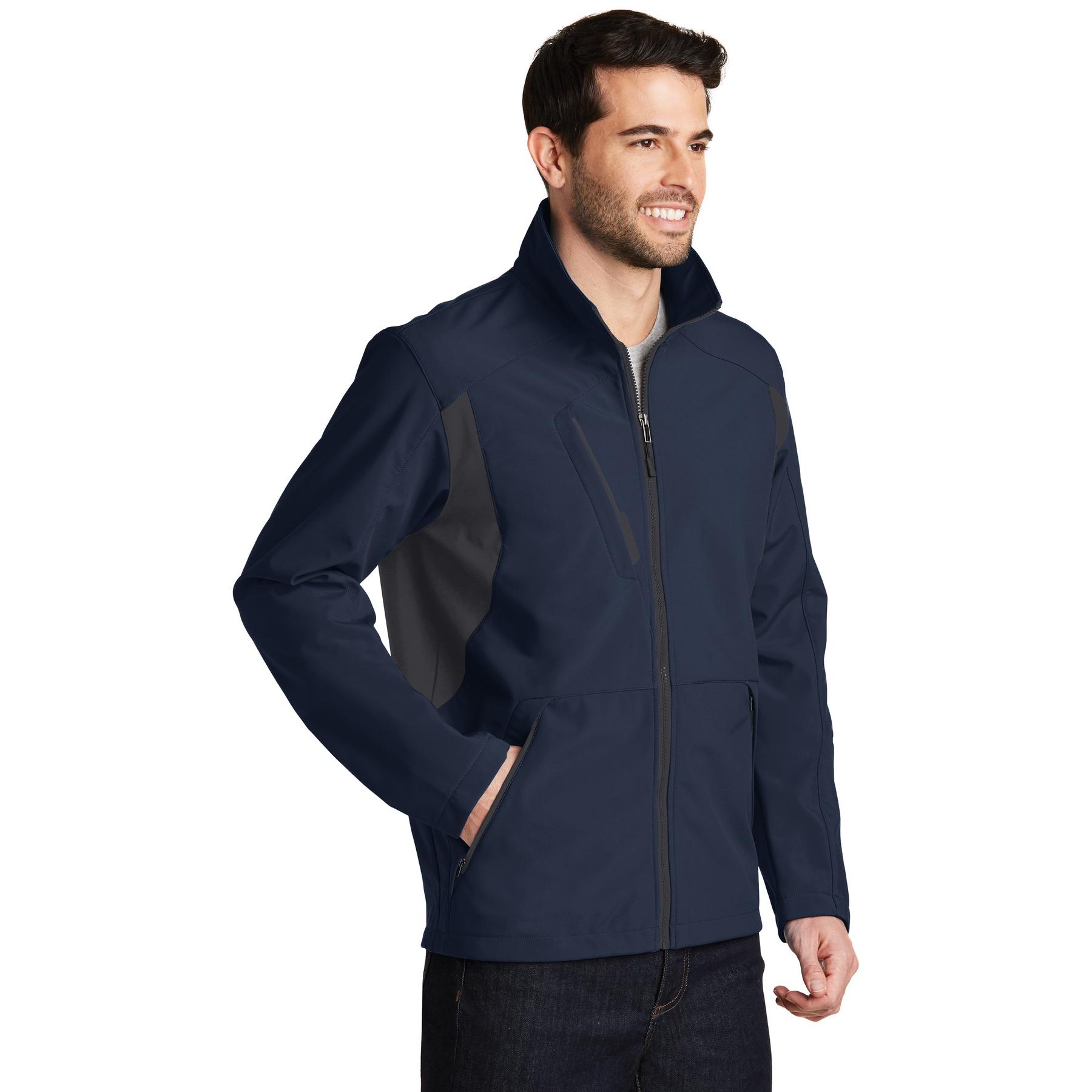 Port Authority J336 Back-Block Soft Shell Jacket - Dress Blue Navy ...