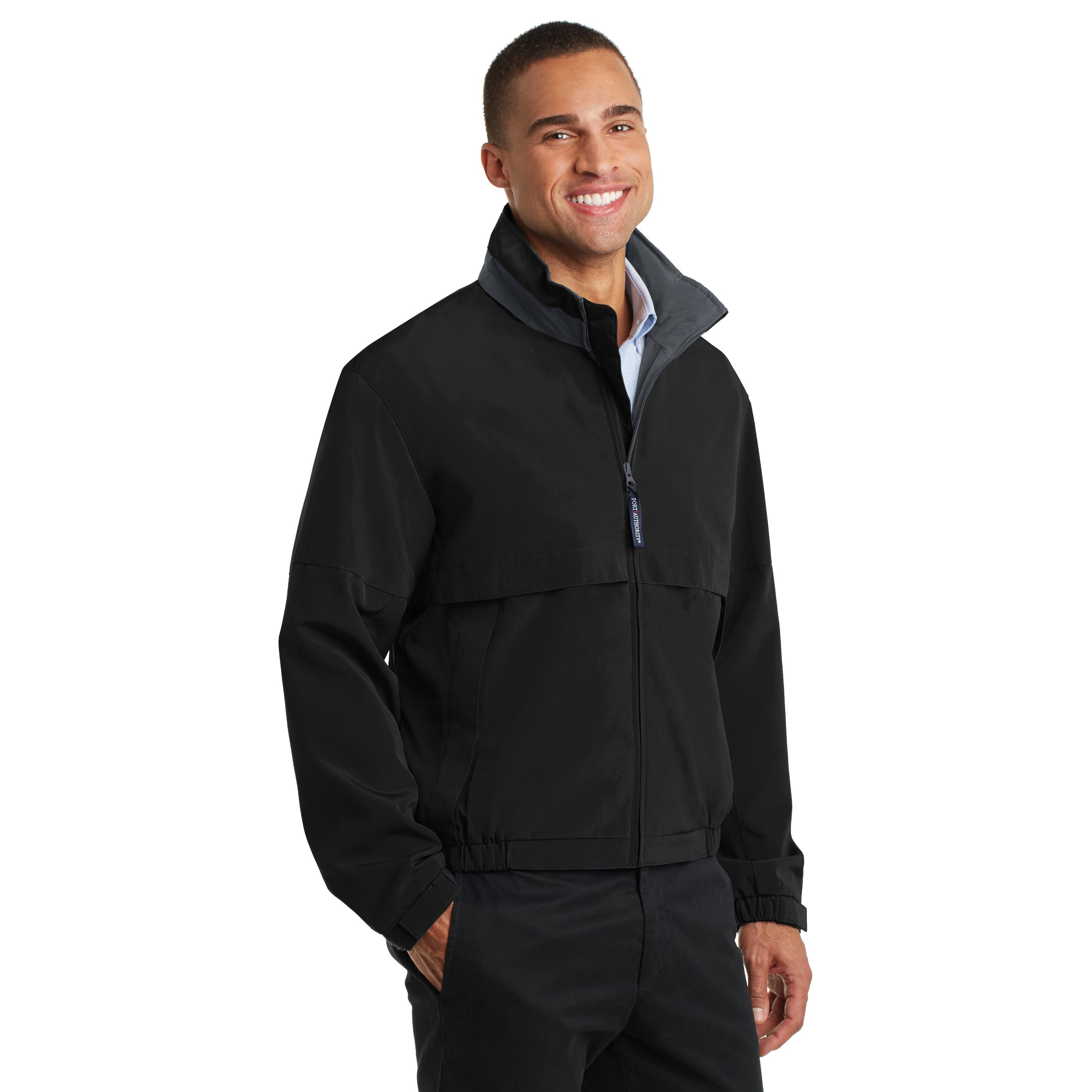 Port Authority J764 Legacy Jacket - Black/Steel Grey | Full Source