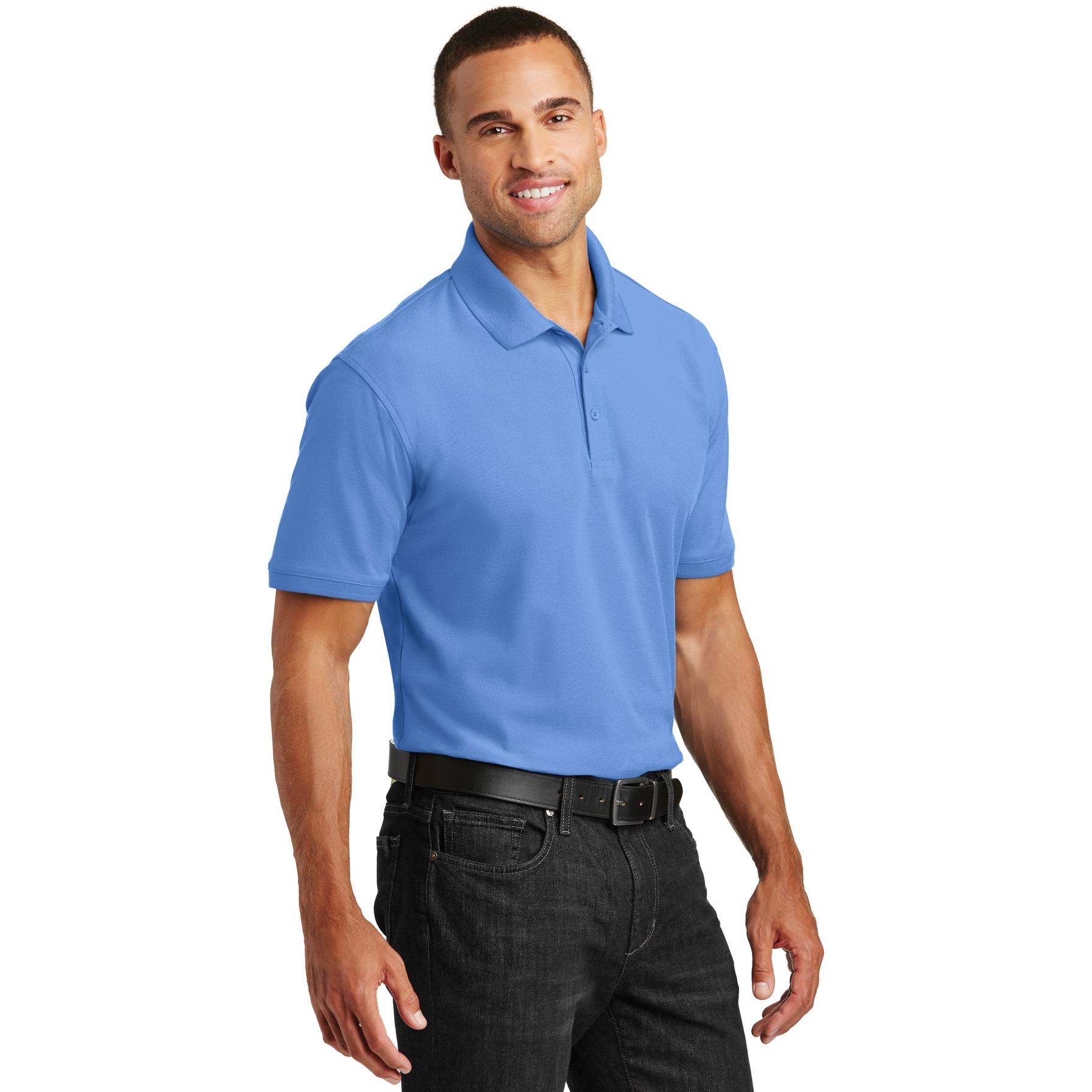 Port Authority K100 Core Classic Pique Polo - Carolina Blue | Full Source