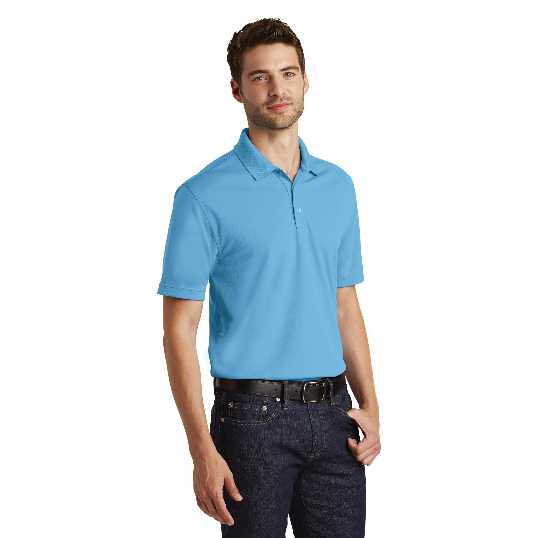 Port Authority K110 Dry Zone UV Micro-Mesh Polo - Carolina Blue | Full ...