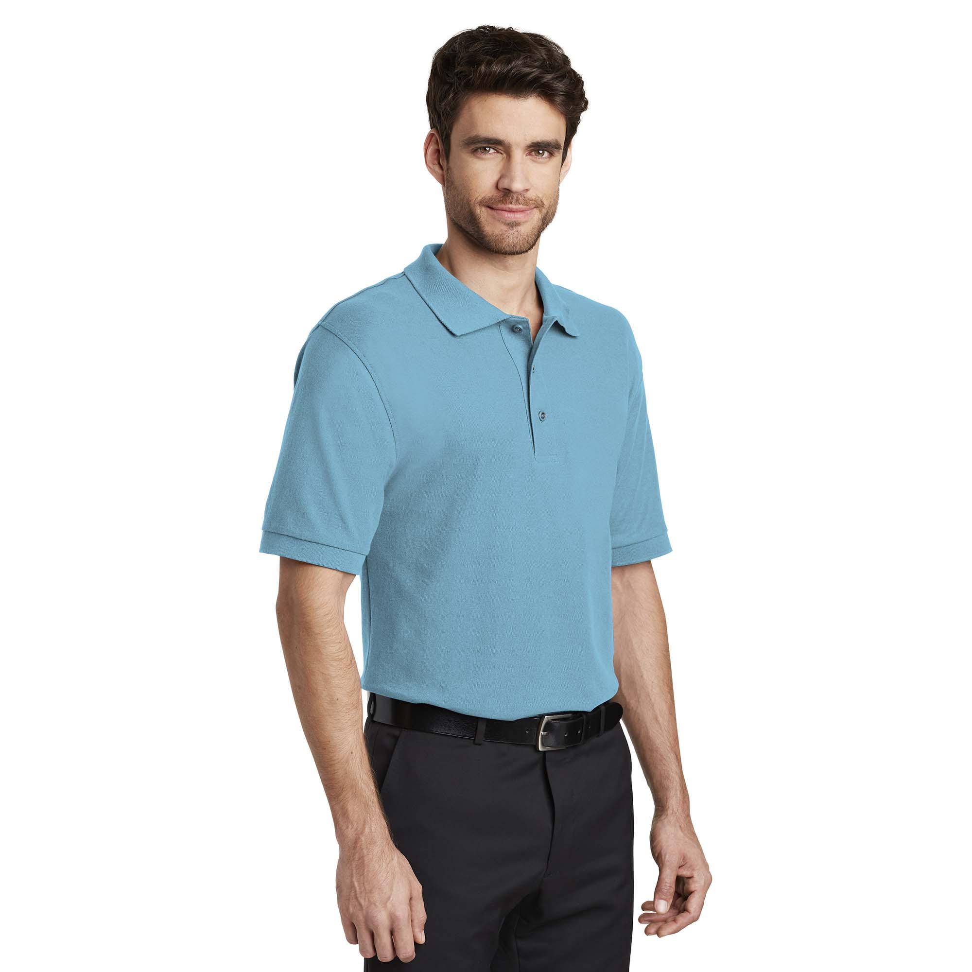 Port Authority K500ES Extended Size Silk Touch Polo - Maui Blue | Full ...