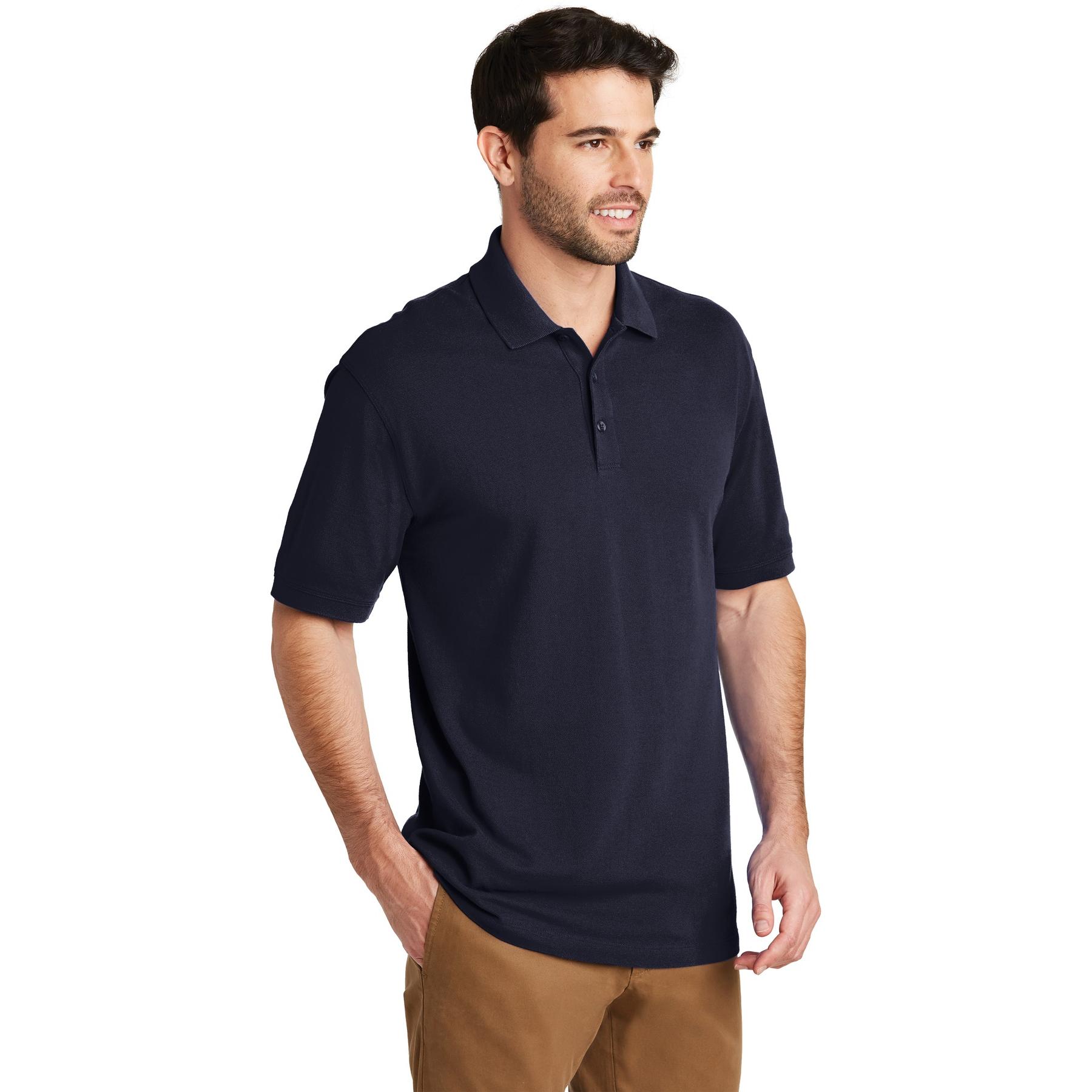 Port Authority K8000 EZCotton Polo Navy Full Source