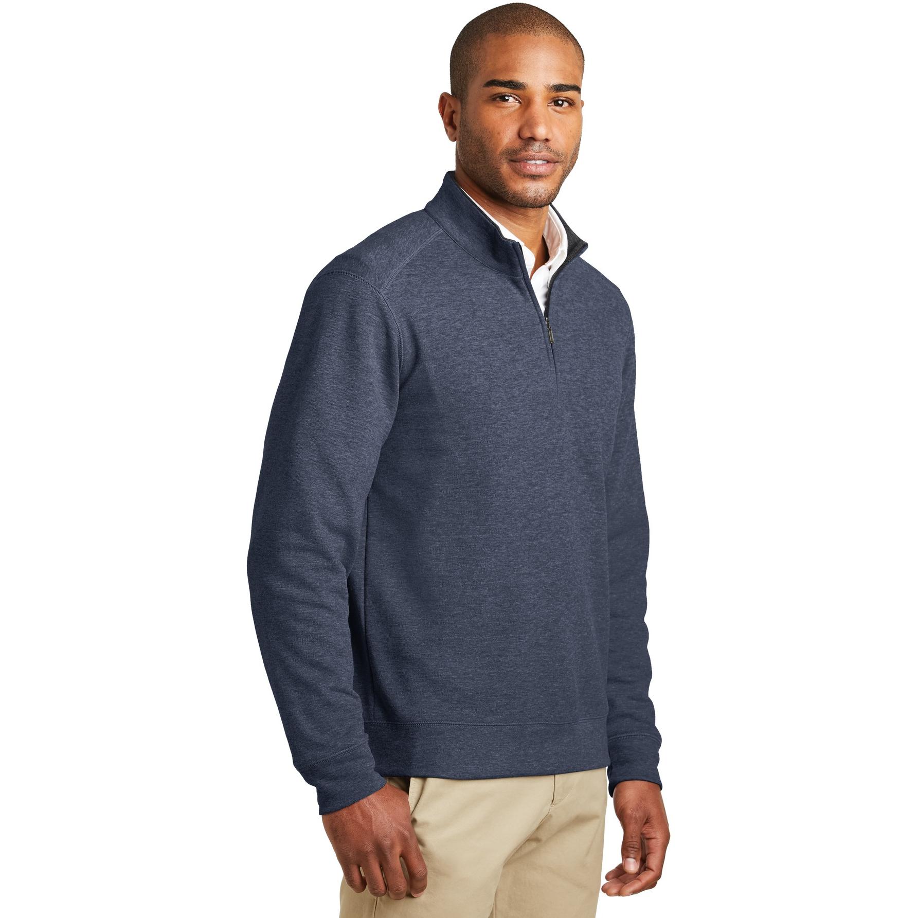 Port Authority K807 Interlock 1/4-Zip - Estate Blue Heather