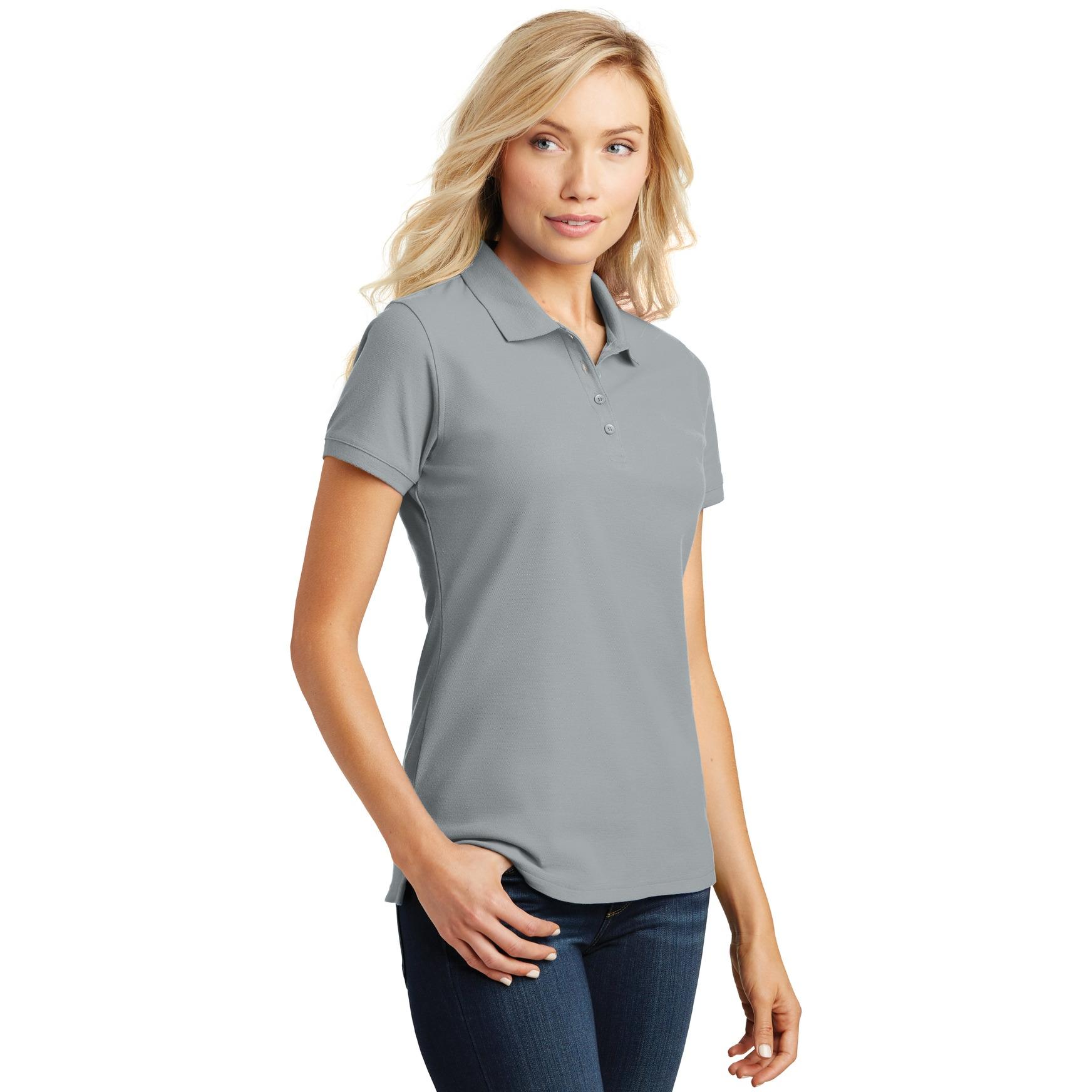 Port Authority L100 Ladies Core Classic Pique Polo - Gusty Port Authority L100 Ladies Core Classic Pique Polo - Gusty