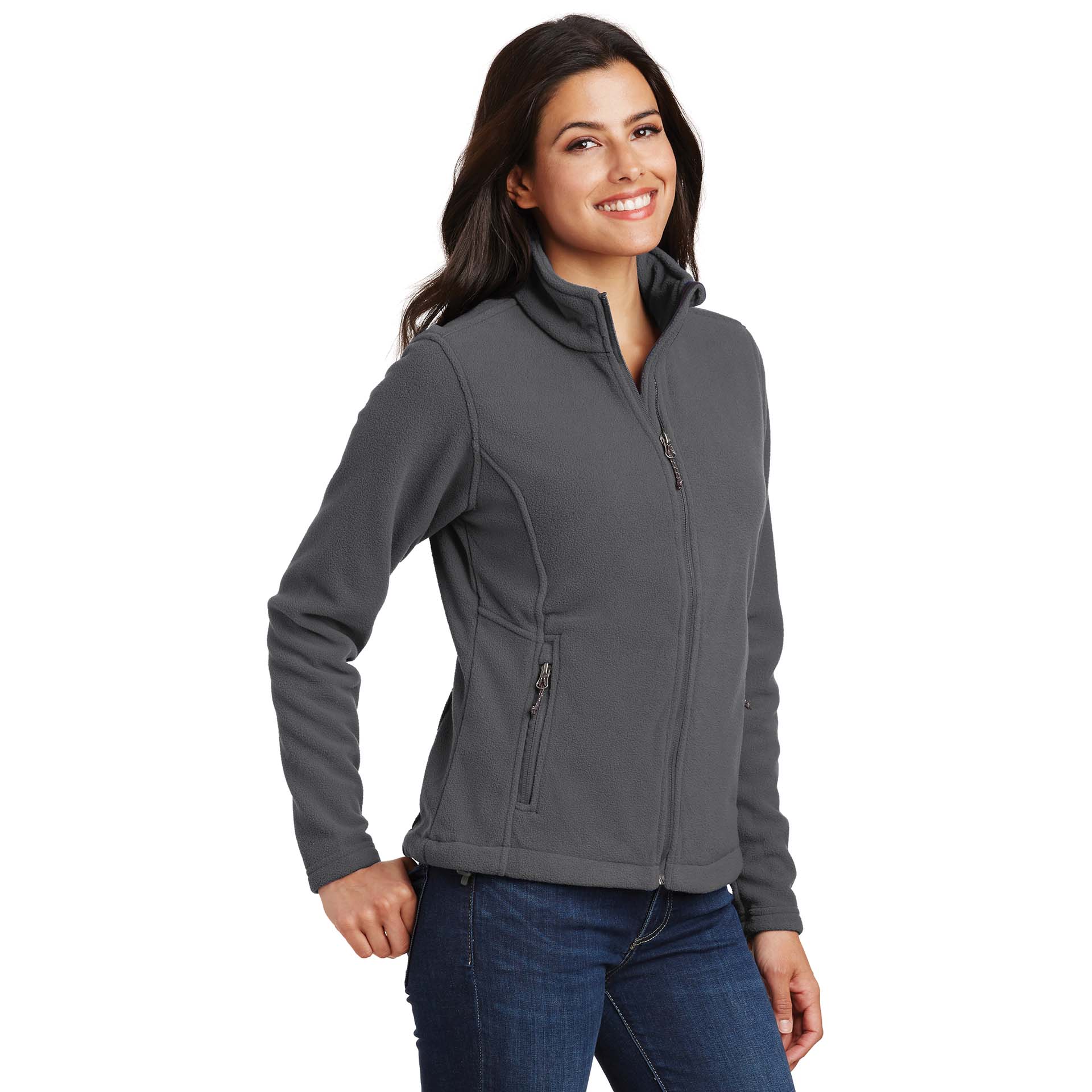 Port Authority L217 Ladies Value Fleece Jacket - Iron Grey | Full Source