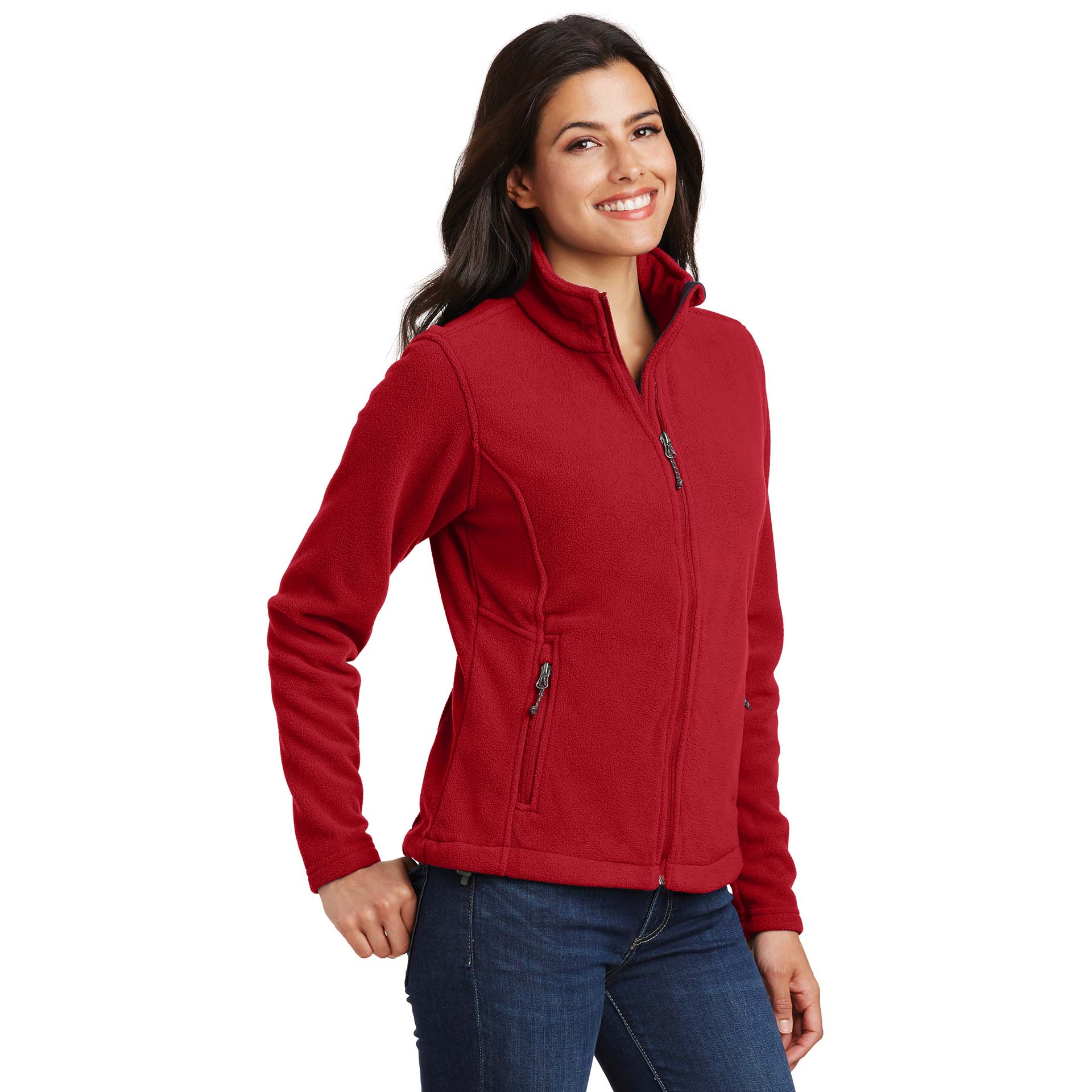 Port Authority L217 Ladies Value Fleece Jacket - True Red | Full Source