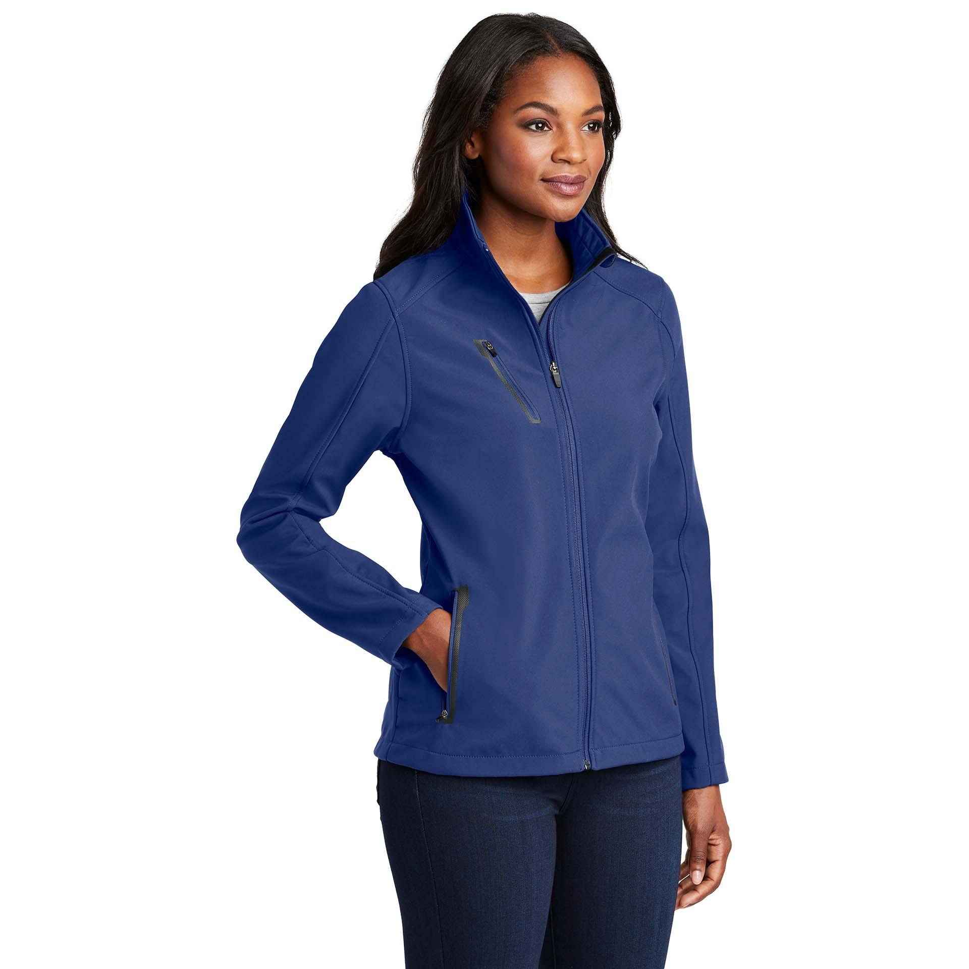 Port Authority L324 Ladies Welded Soft Shell Jacket - Estate Blue ...