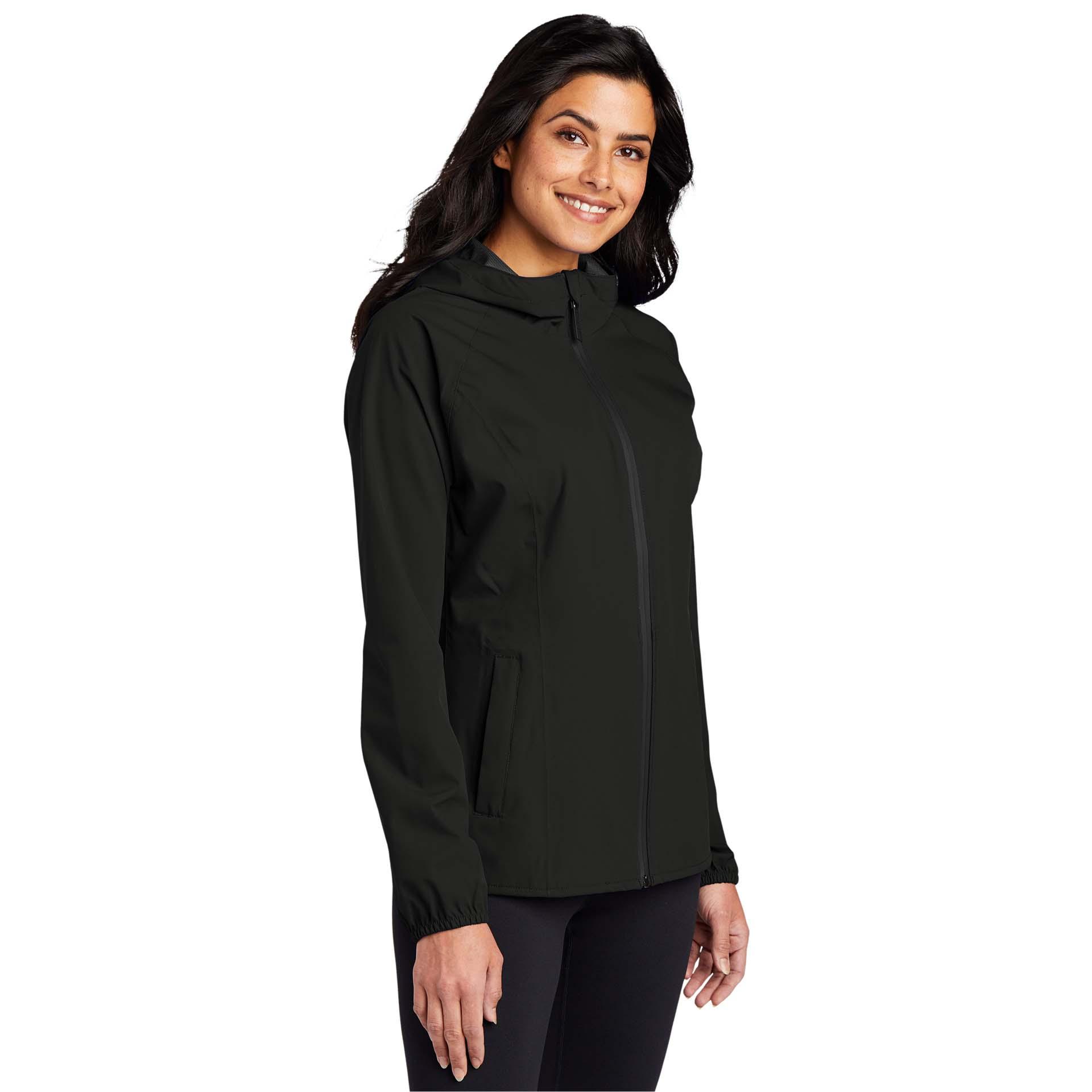 Port Authority L407 Ladies Essential Rain Jacket - Deep Black | Full Source