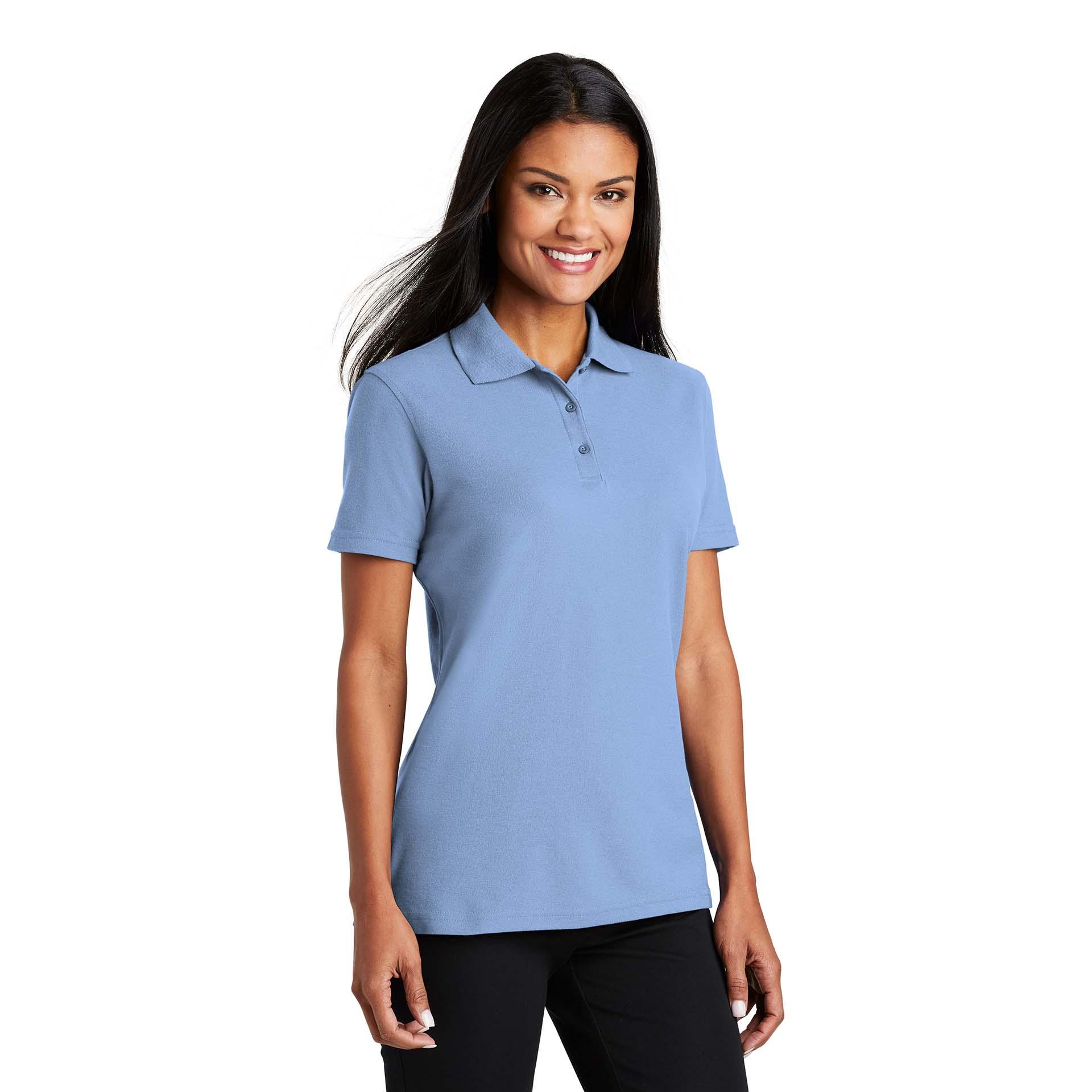 Port Authority L510 Ladies Stain-resistant Polo - Light Blue 