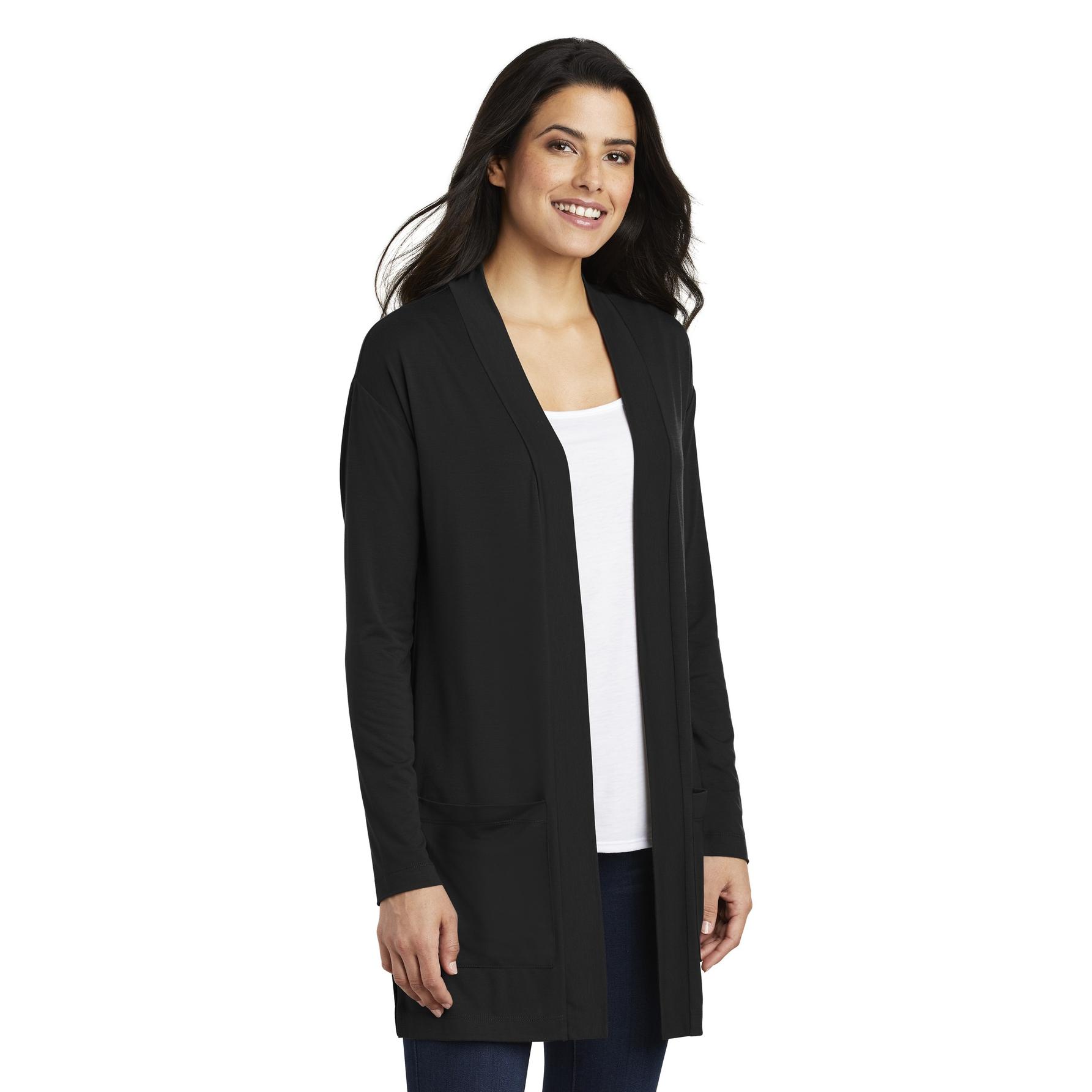 Women's 3/4 Sleeve Soft Split Neck Top - Casual Knit Blouse - View #4