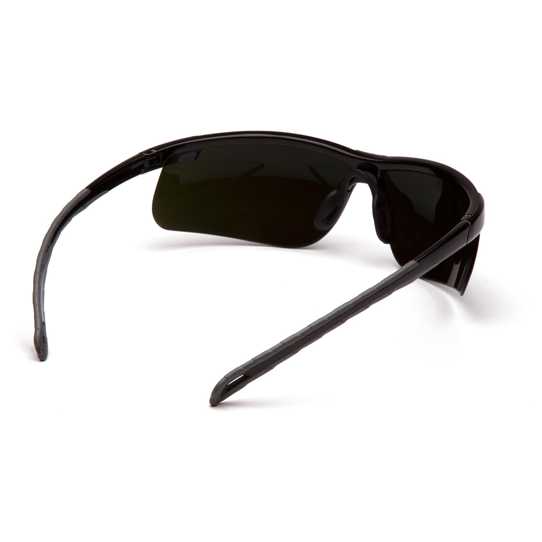 Crossfire 9610 Sniper Safety Glasses - Black Frame - Emerald Mirror Lens