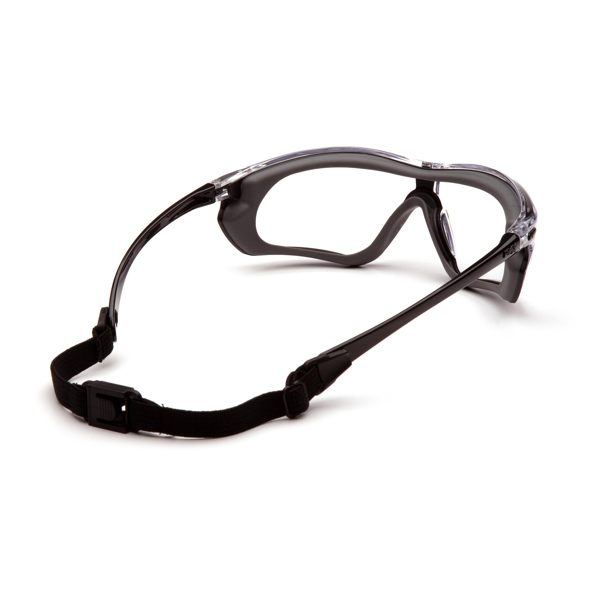 Pyramex SBG10610DT Crossovr Safety Glasses - Black/Gray Frame w/ Rubber ...