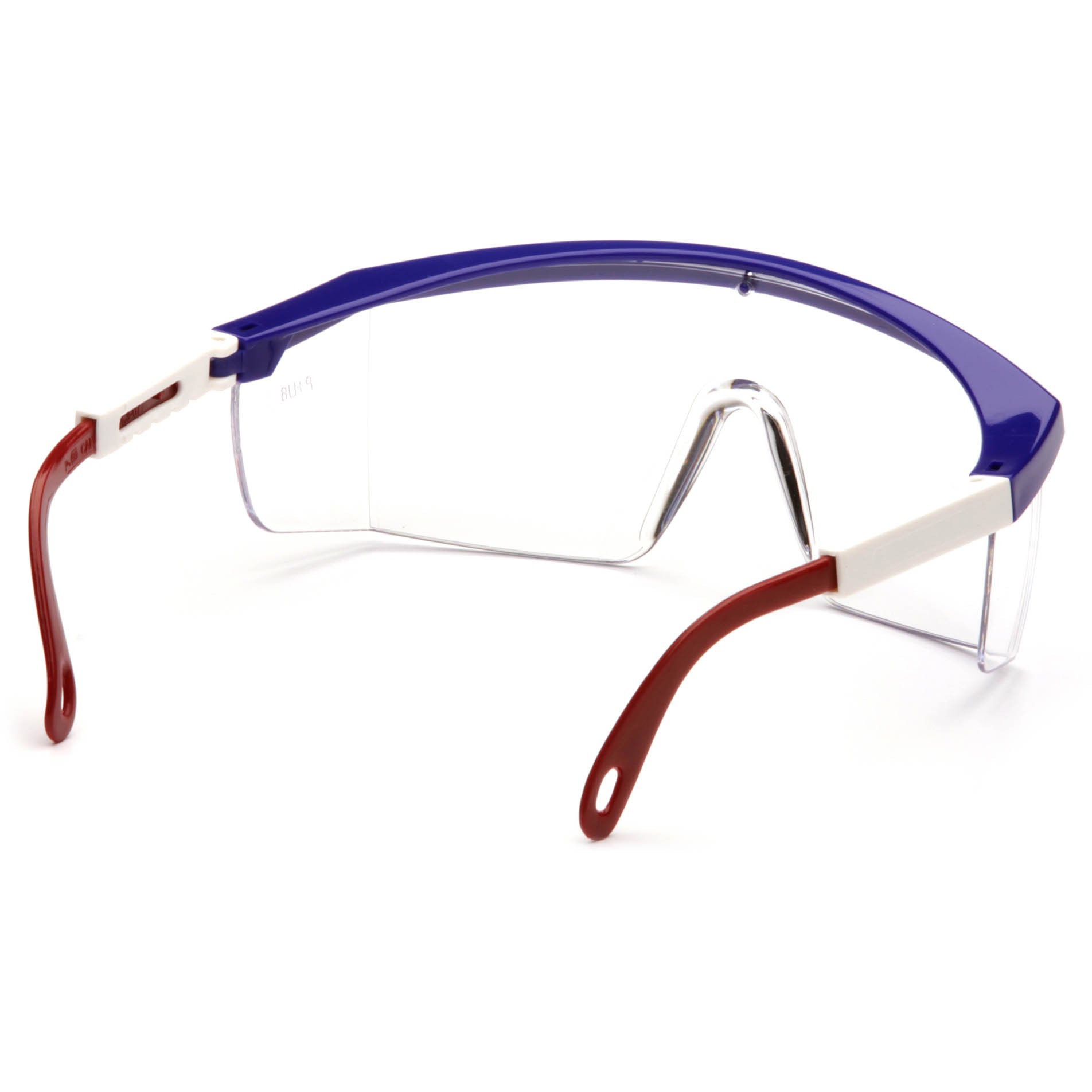 INTEGRA Safety Glasses Scratch-Resistant Clear Lens Multi-Color Frame 24 Pcs 