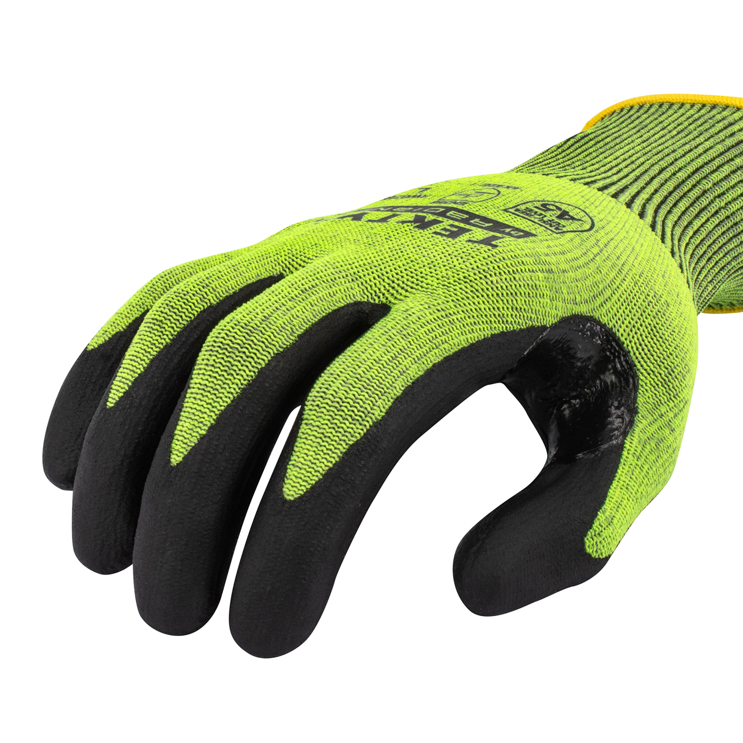 Radians RWG755 TEKTYE Cut Level A5 Nitrile Palm Work Gloves | Full