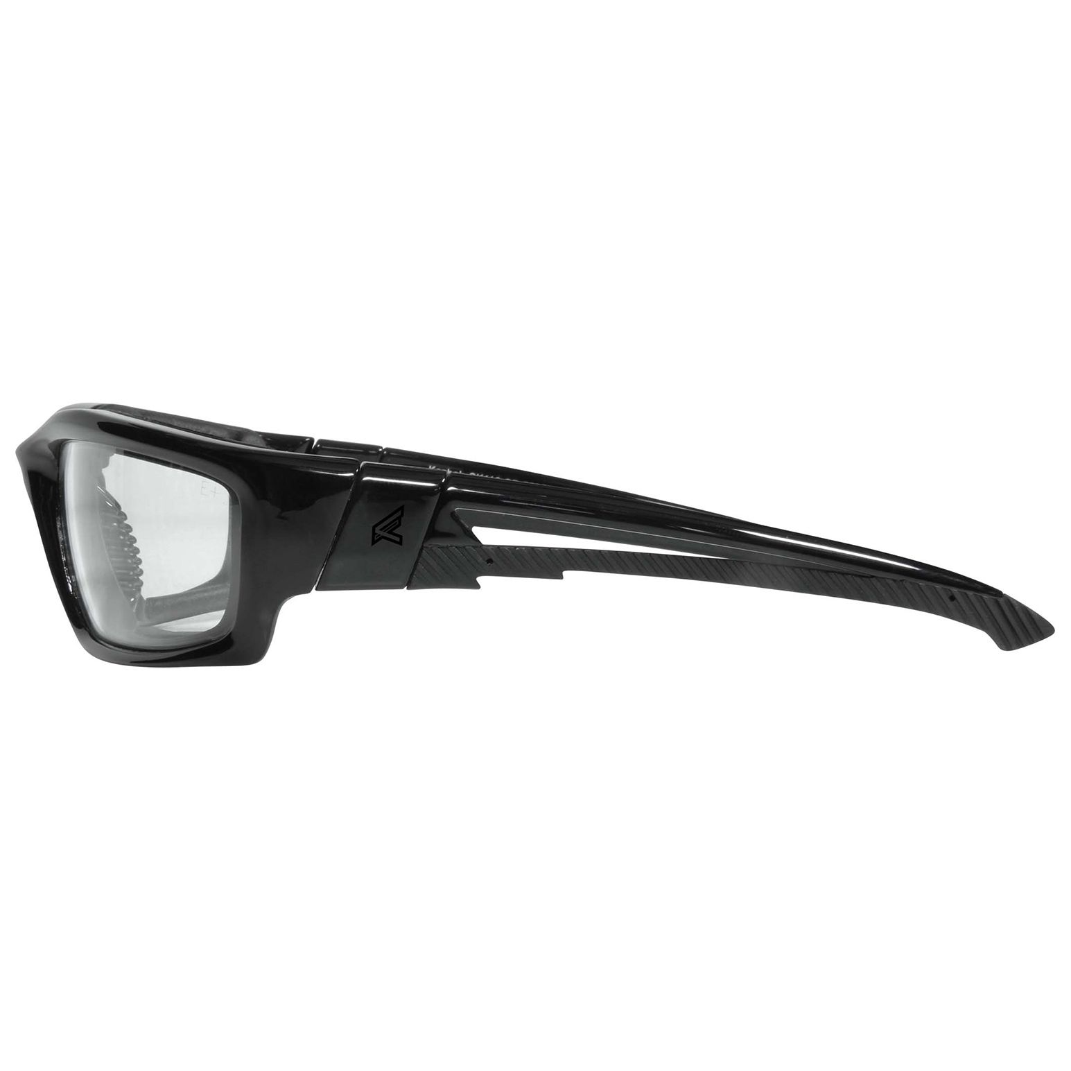 Edge Eyewear Safety Glasses Kazbek Anti-Fog Clear Lens Black Frame SK111-SP