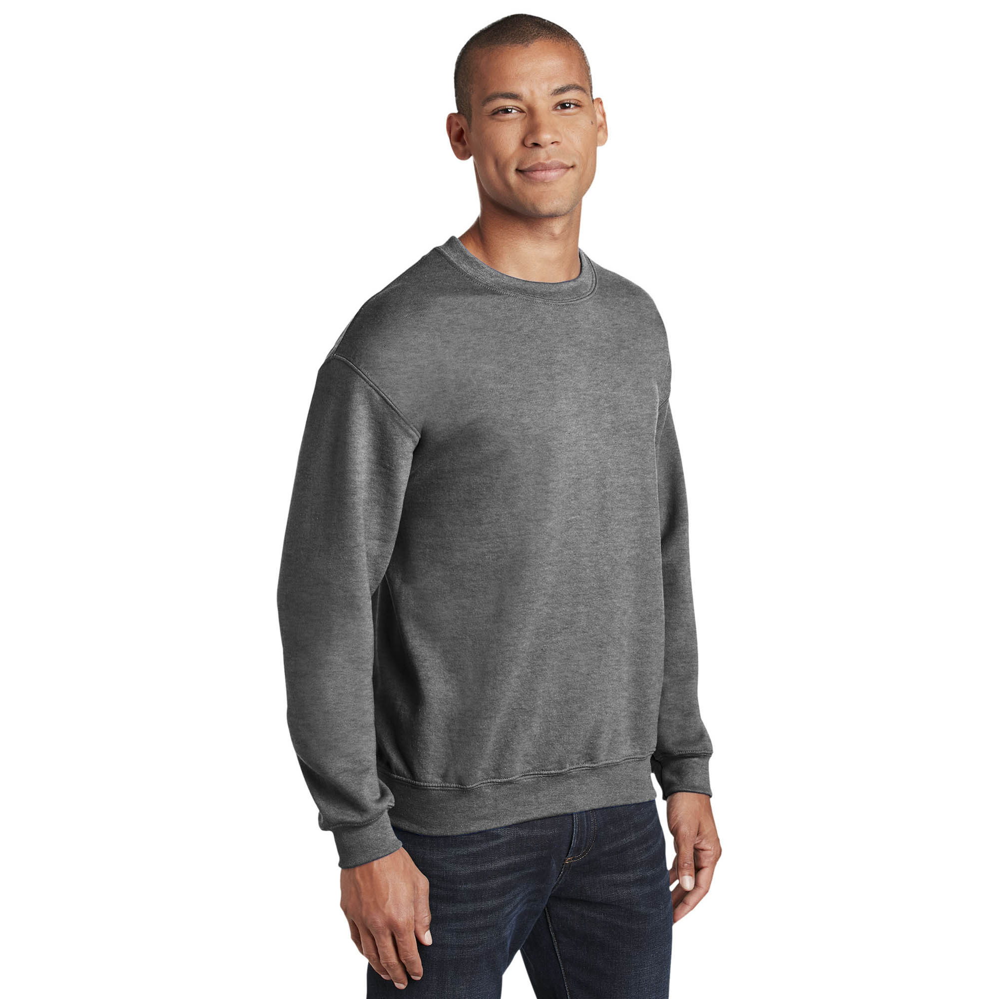 Gildan 18000 Heavy Blend Crewneck Sweatshirt - Dark Heather