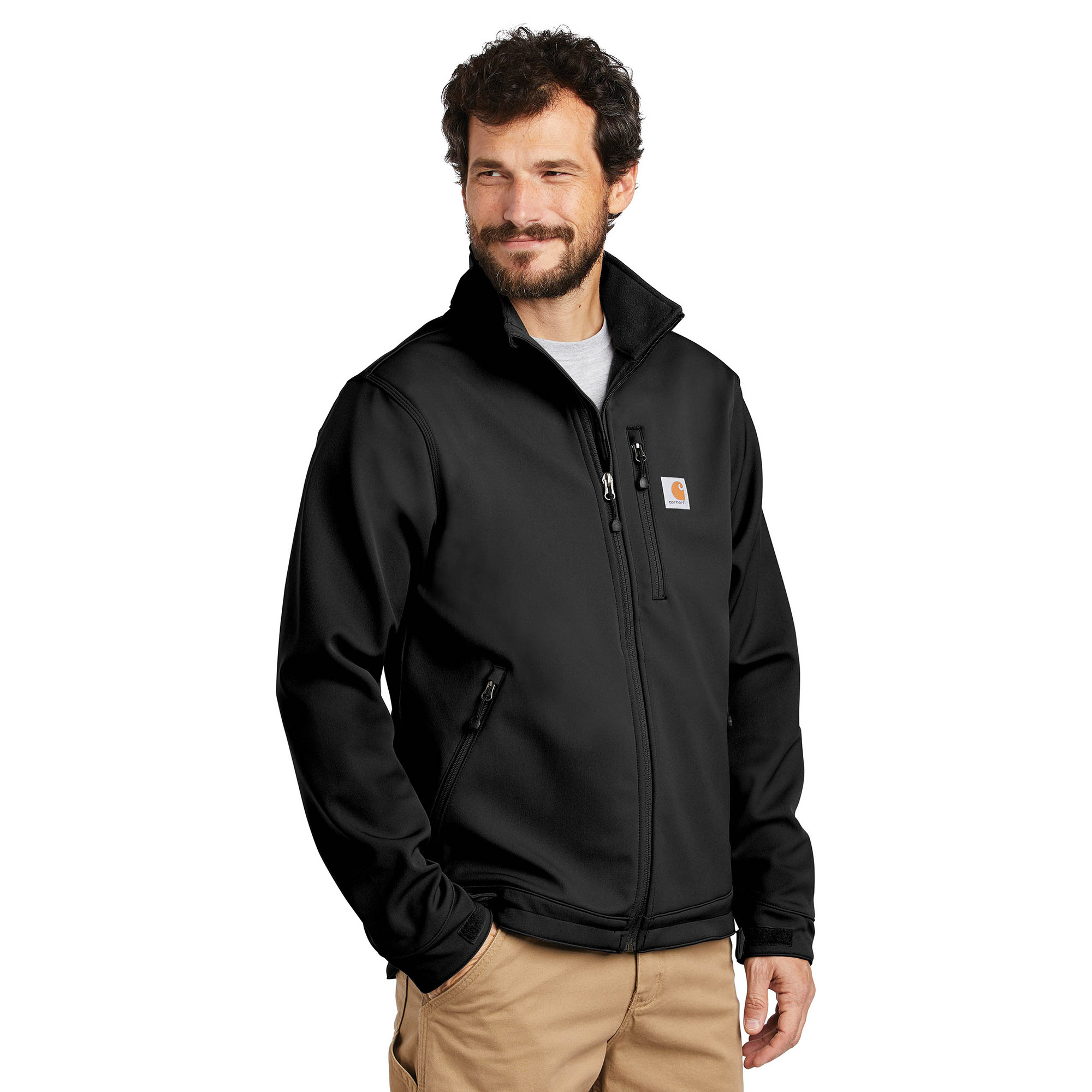 Carhartt 102199 Crowley Soft Shell Jacket - Black | Full Source