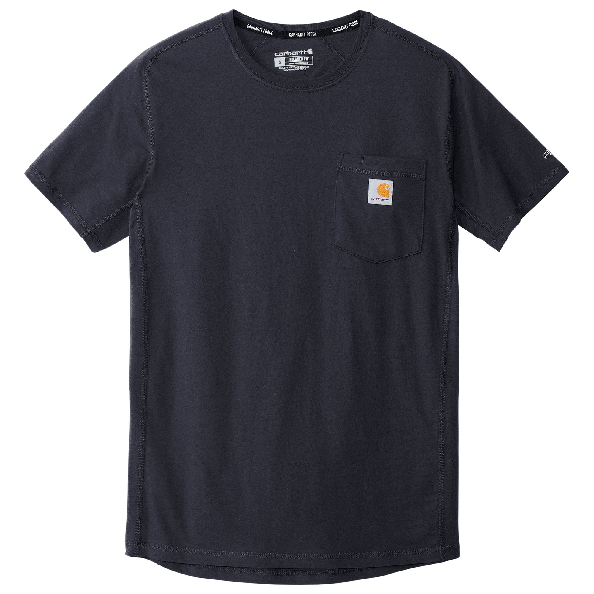 Carhartt 104616 Force Short Sleeve Pocket T-Shirt - Navy | Full Source