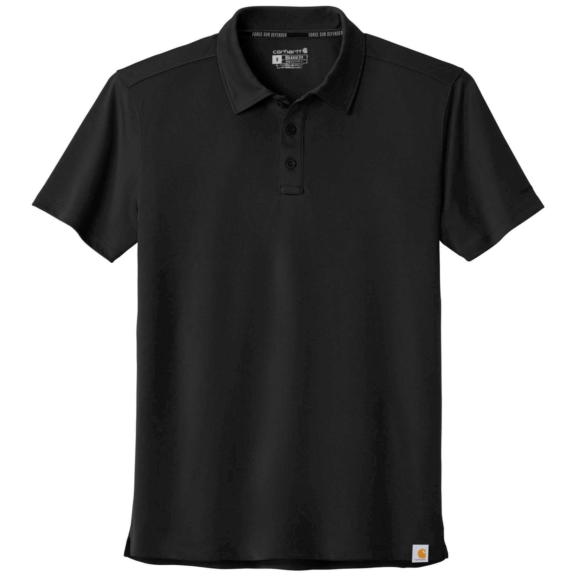 Carhartt CT106899 Force Sun Defender Polo - Black | Full Source