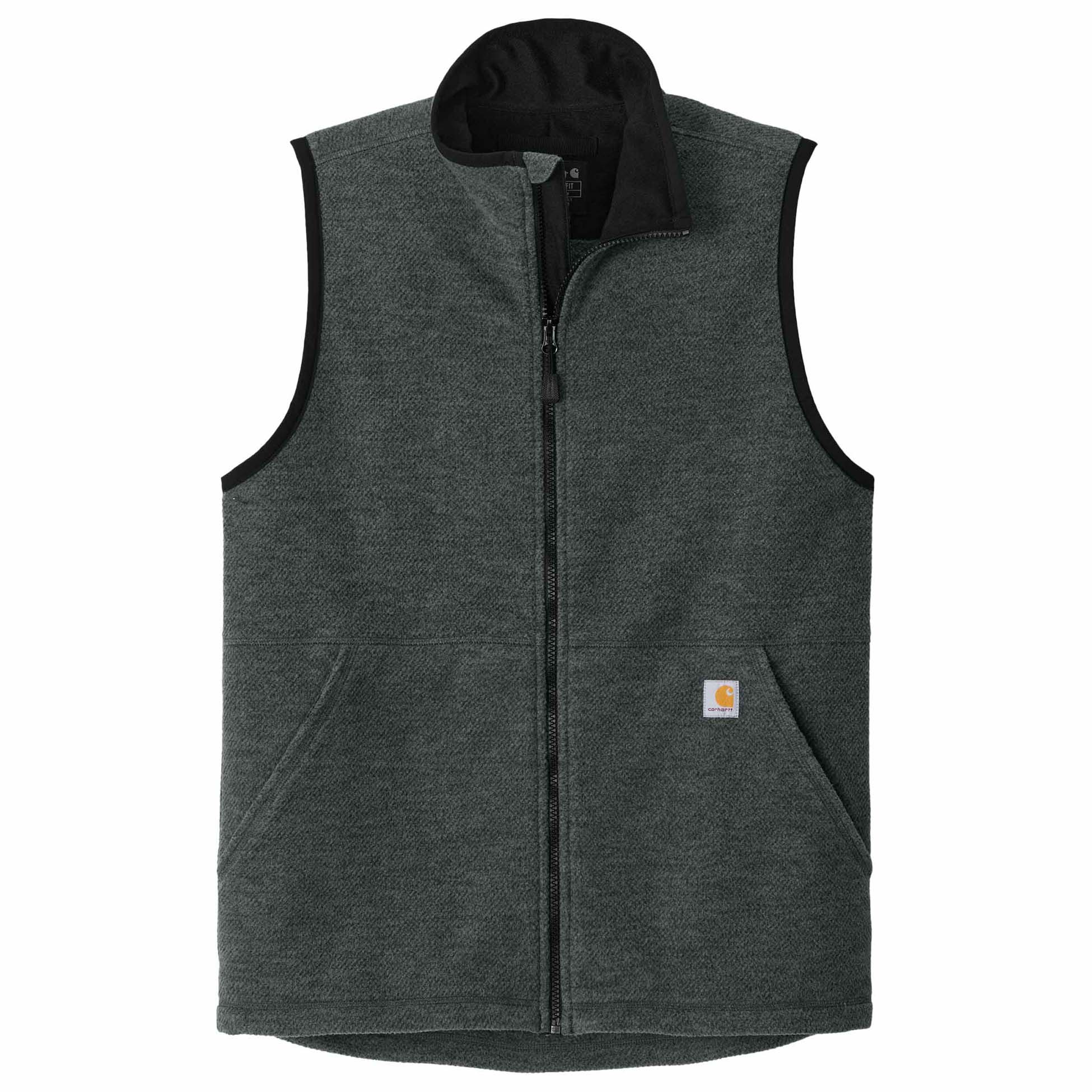 Carhartt CT106418 Textured Fleece Vest - Carbon Heather | Full Source