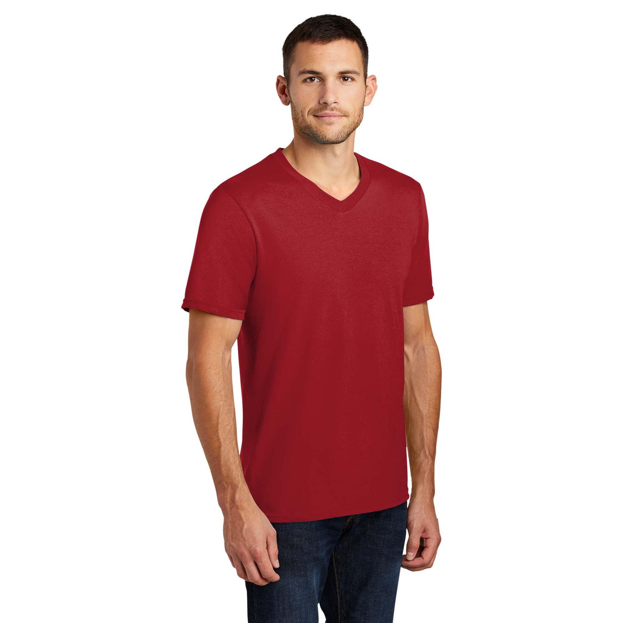 District DT6500 Very Important Tee V-Neck - Classic Red | Full Source