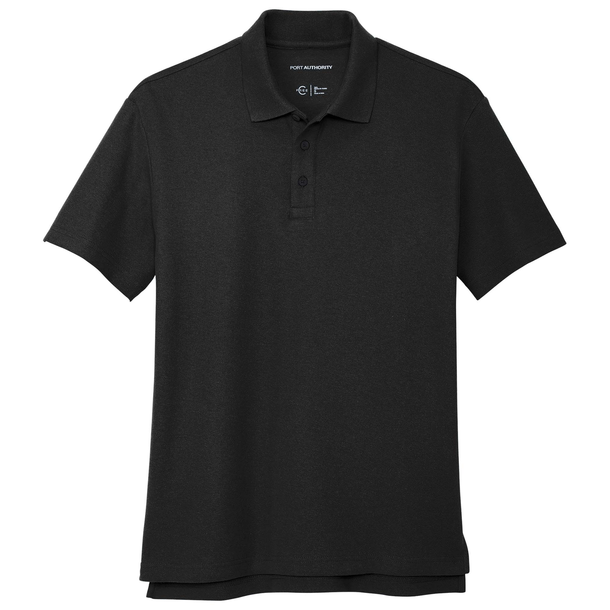 Port Authority K867 C-FREE Cotton Blend Pique Polo - Black | Full Source