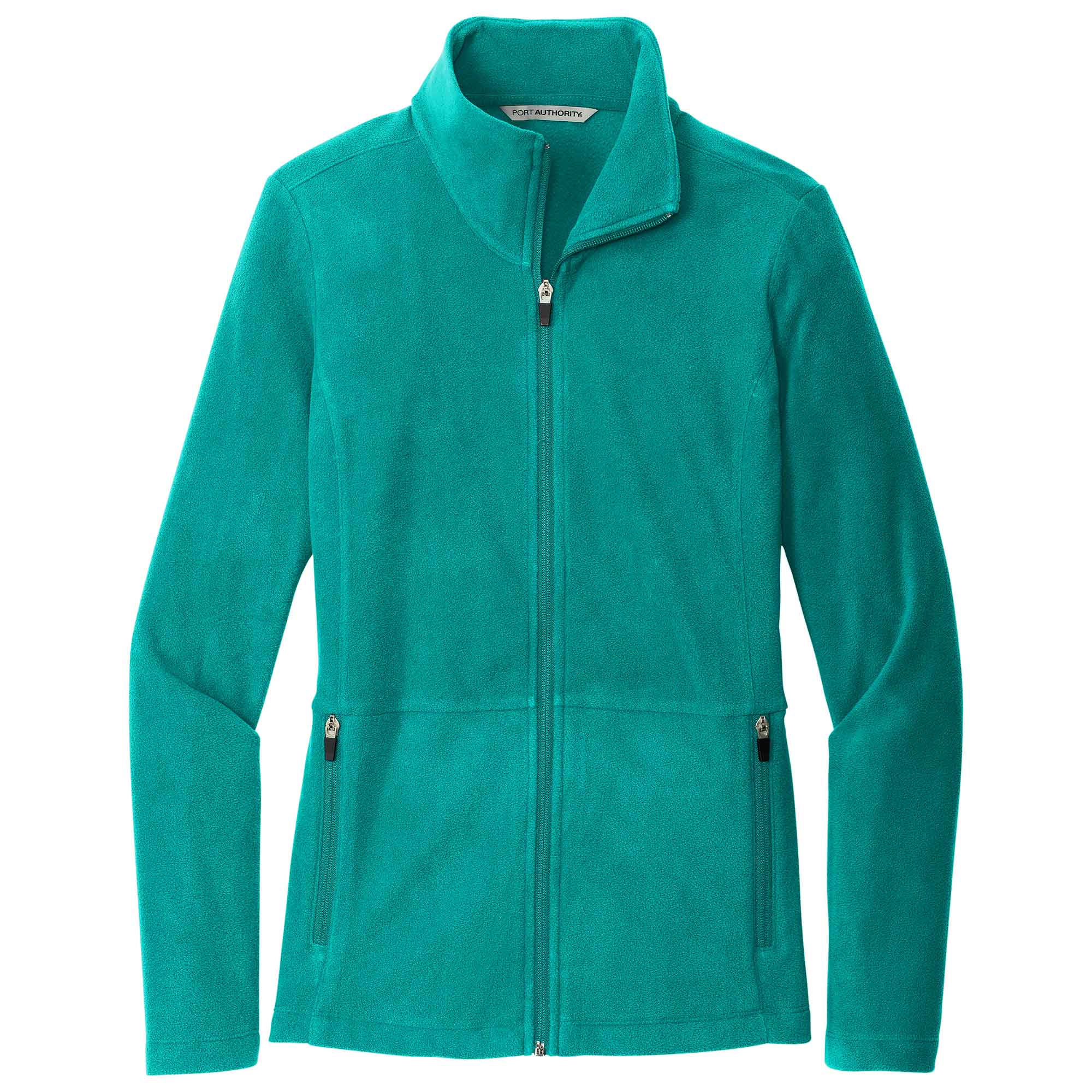 Port Authority L151 Ladies Accord Microfleece Jacket - Teal Blue | Full ...