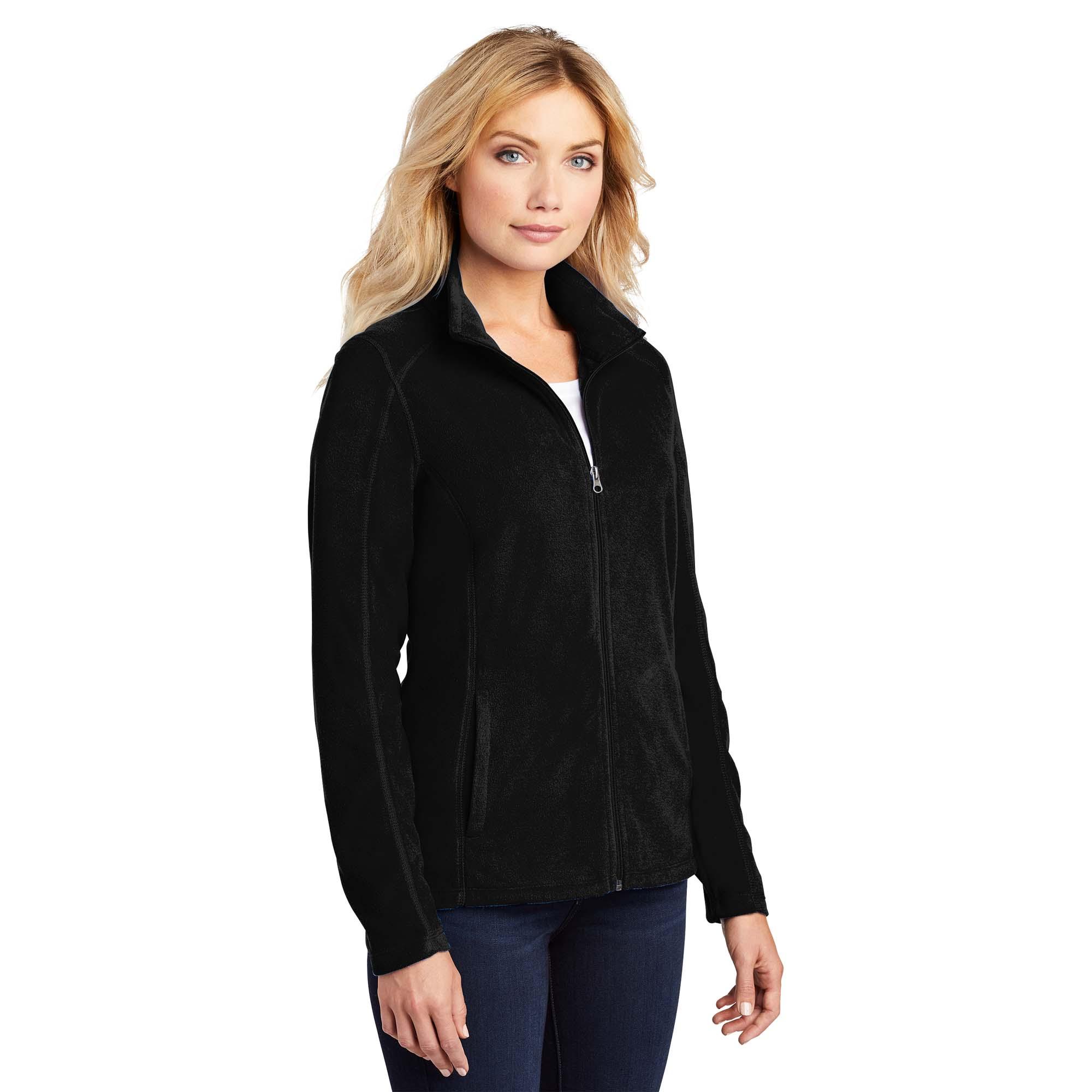 Port Authority L223 Ladies Microfleece Jacket - Black | Full Source