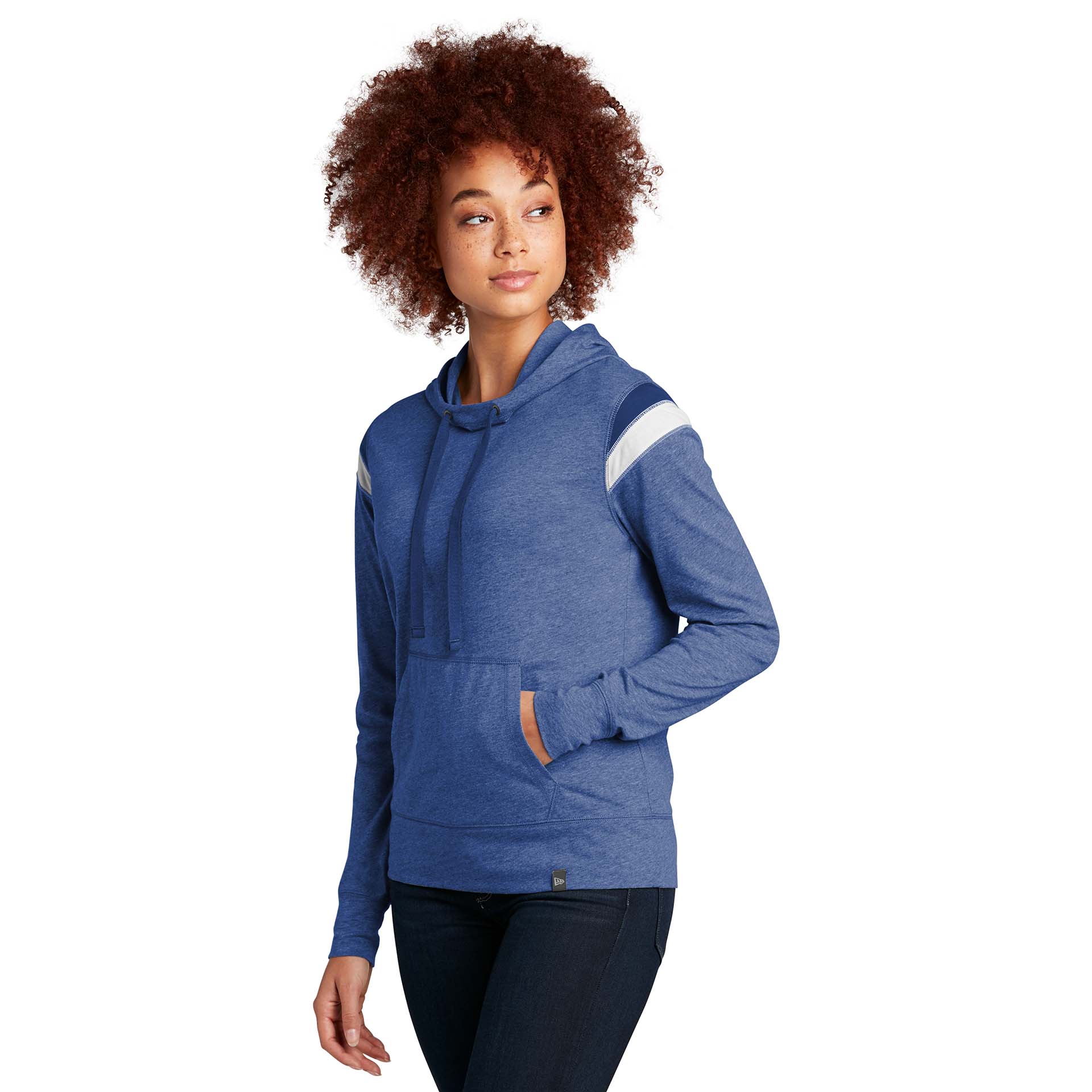 New Era LNEA108 Ladies Heritage Blend Varsity Hoodie - Royal Heather ...