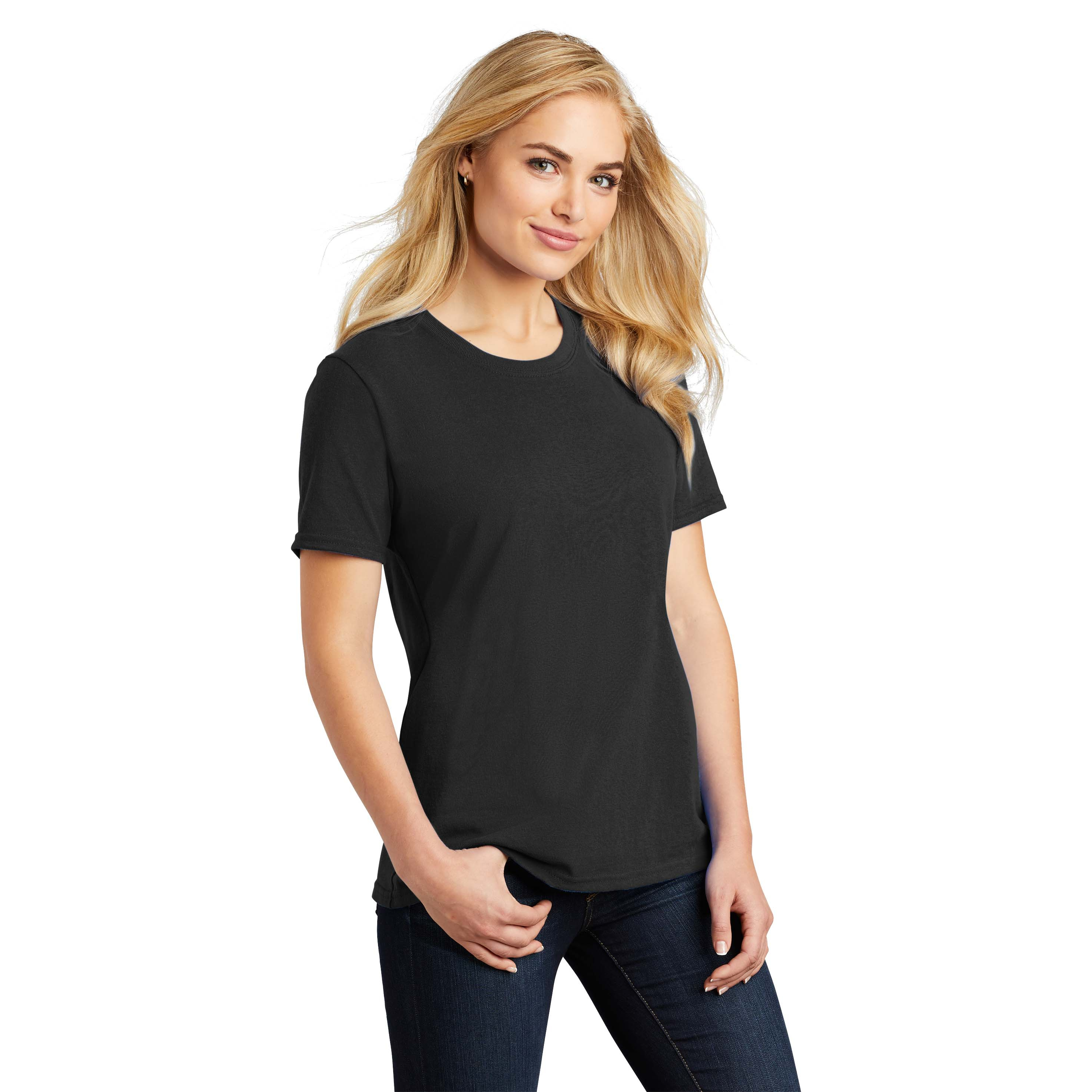 Port & Company LPC54 Ladies Core Cotton Tee - Jet Black | Full Source