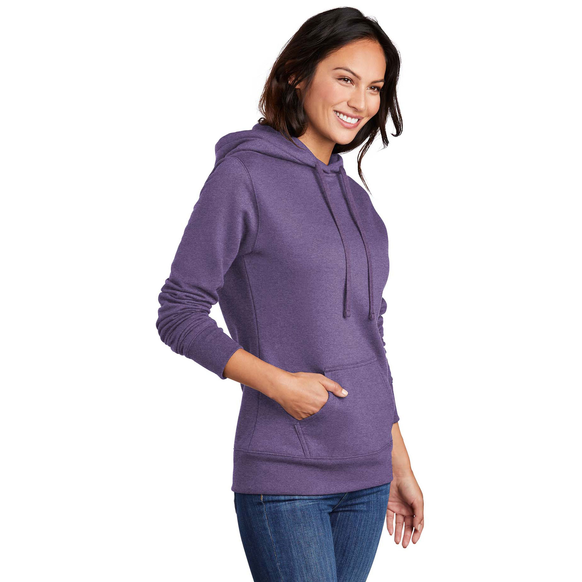 Port & Company LPC78H Ladies Core Fleece Pullover Hooded Sweatshirt ...
