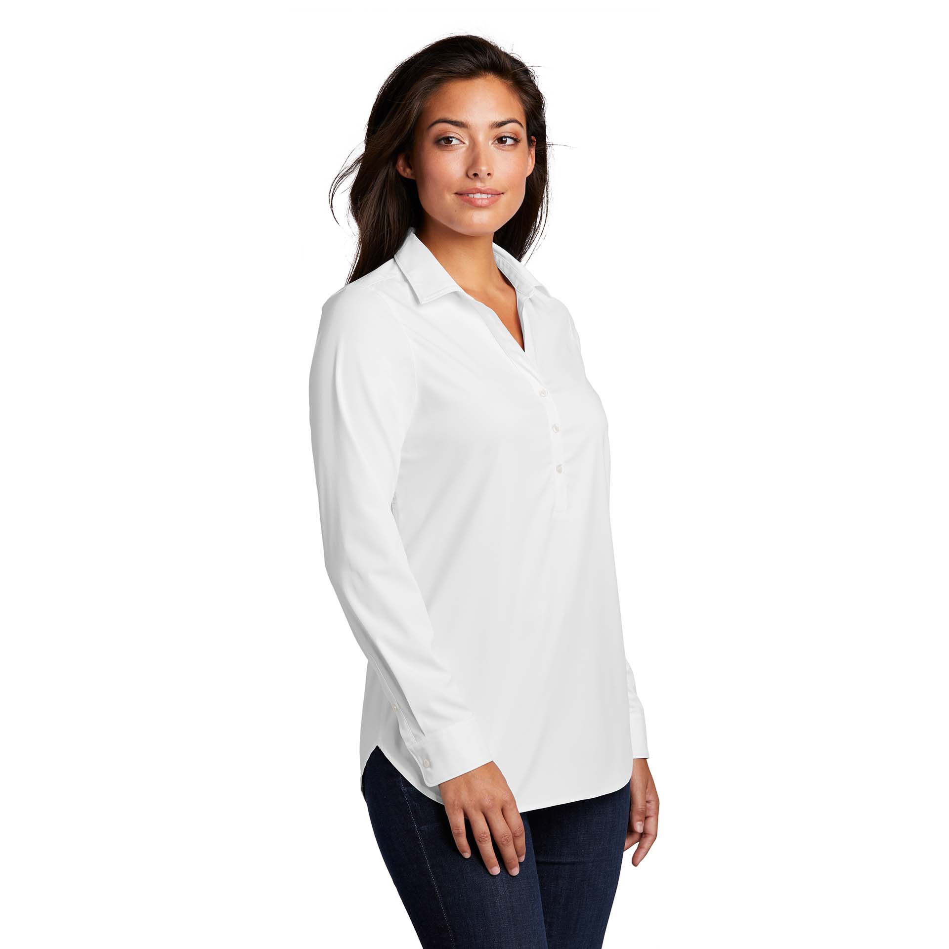 Port Authority LW680 Ladies City Stretch Tunic - White | Full Source