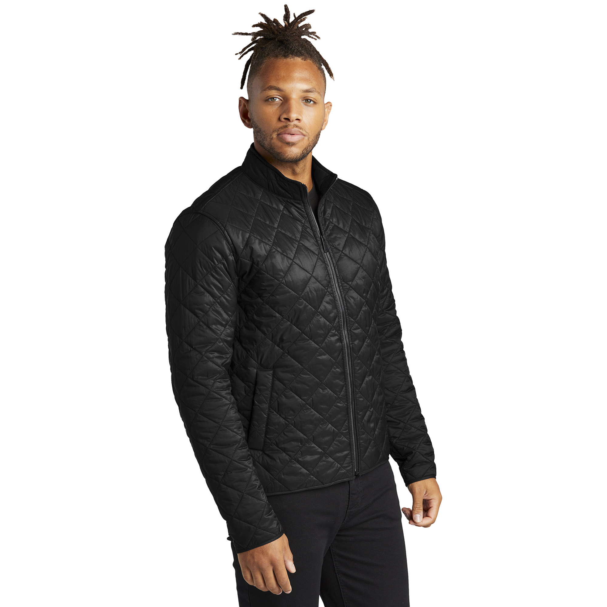Mercer+Mettle MM7200 Quilted FullZip Jacket Deep Black Full Source