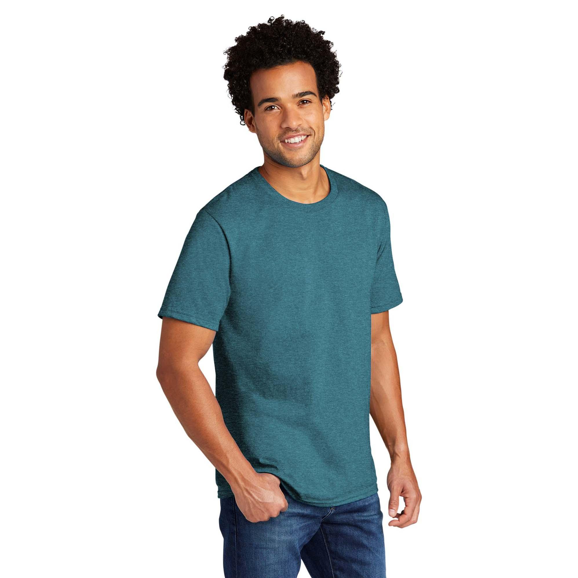 Port & Company PC330 Tri-Blend Tee - Vivid Teal Heather | Full Source
