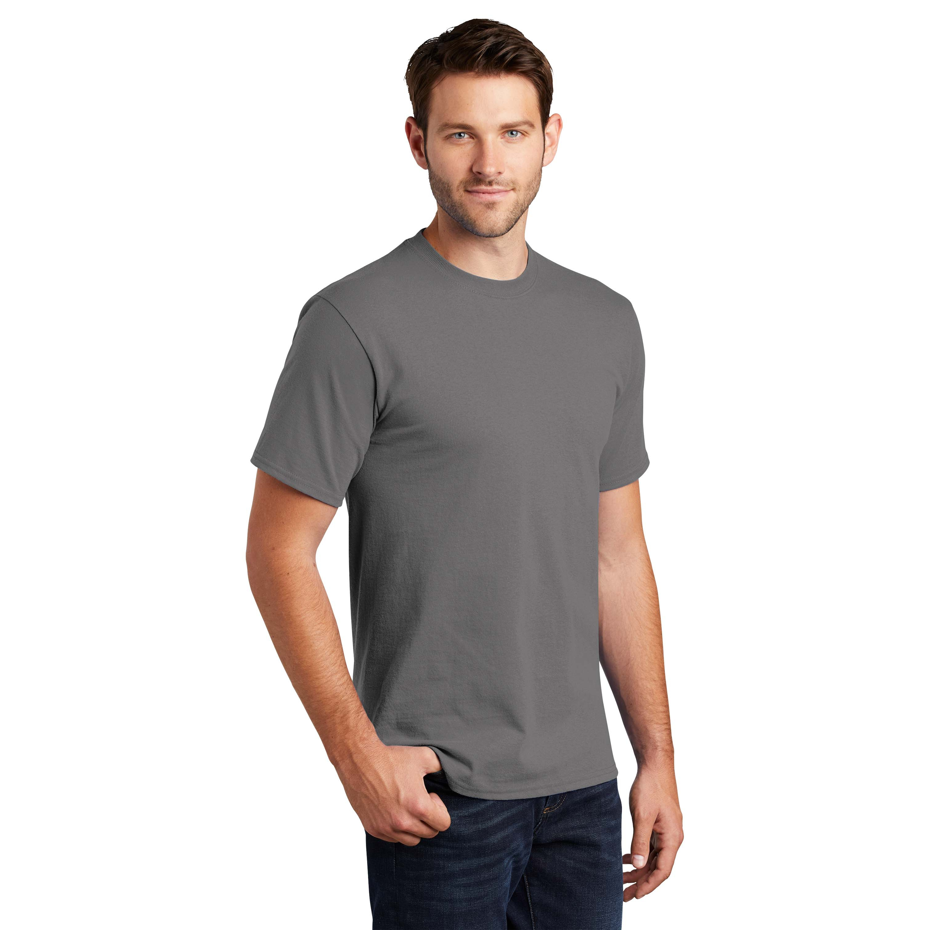Port & Company PC61 Essential T-Shirt - Medium Grey | Full Source