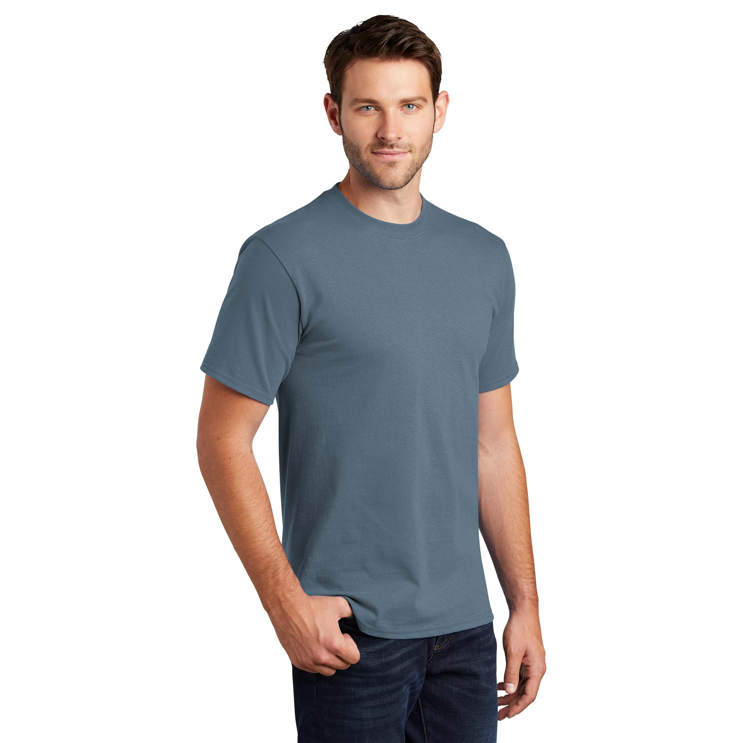 Port & Company PC61 Essential T-Shirt - Stonewash Blue | Full Source