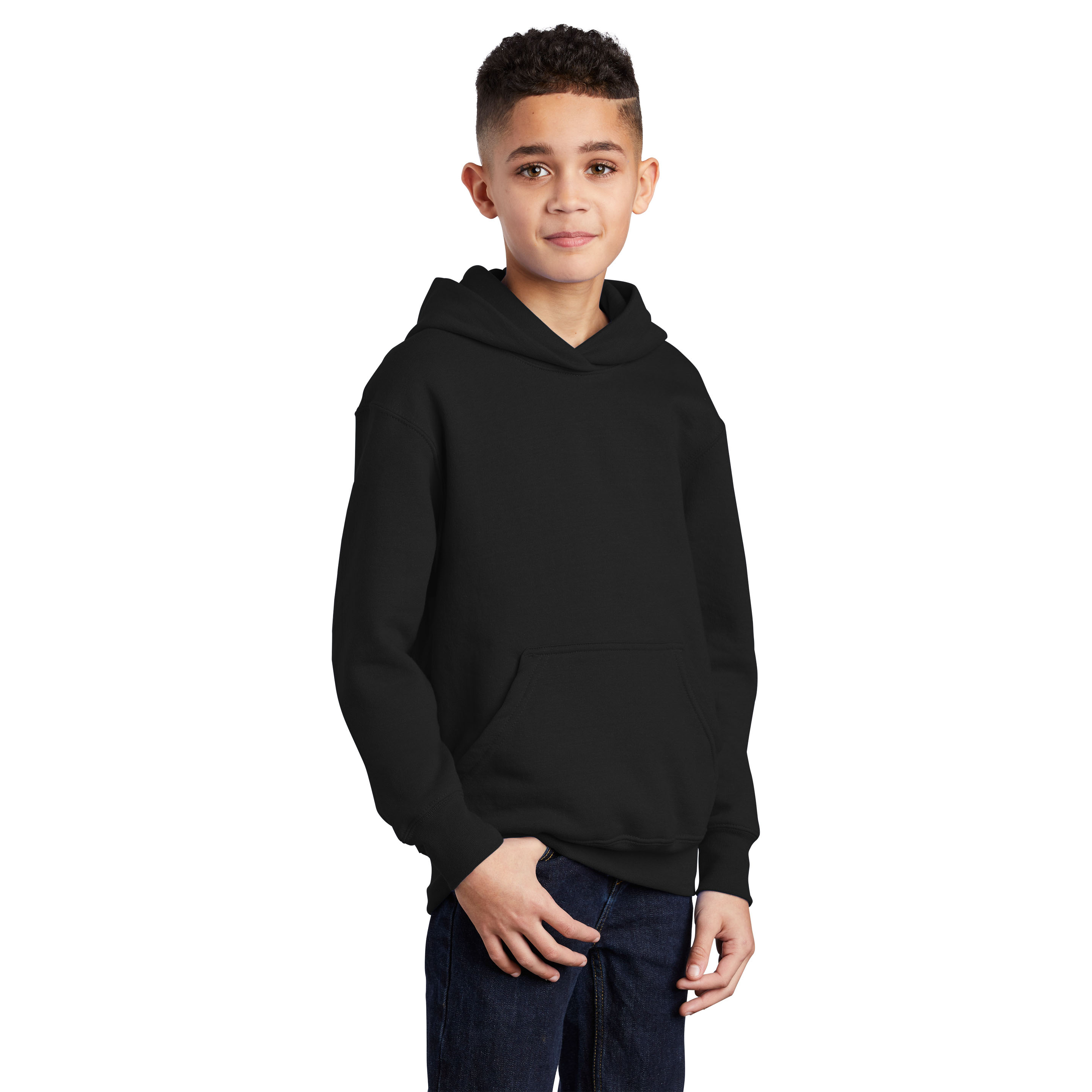 Port & Company PC90YH Youth Core Fleece Pullover Hooded Sweatshirt ...