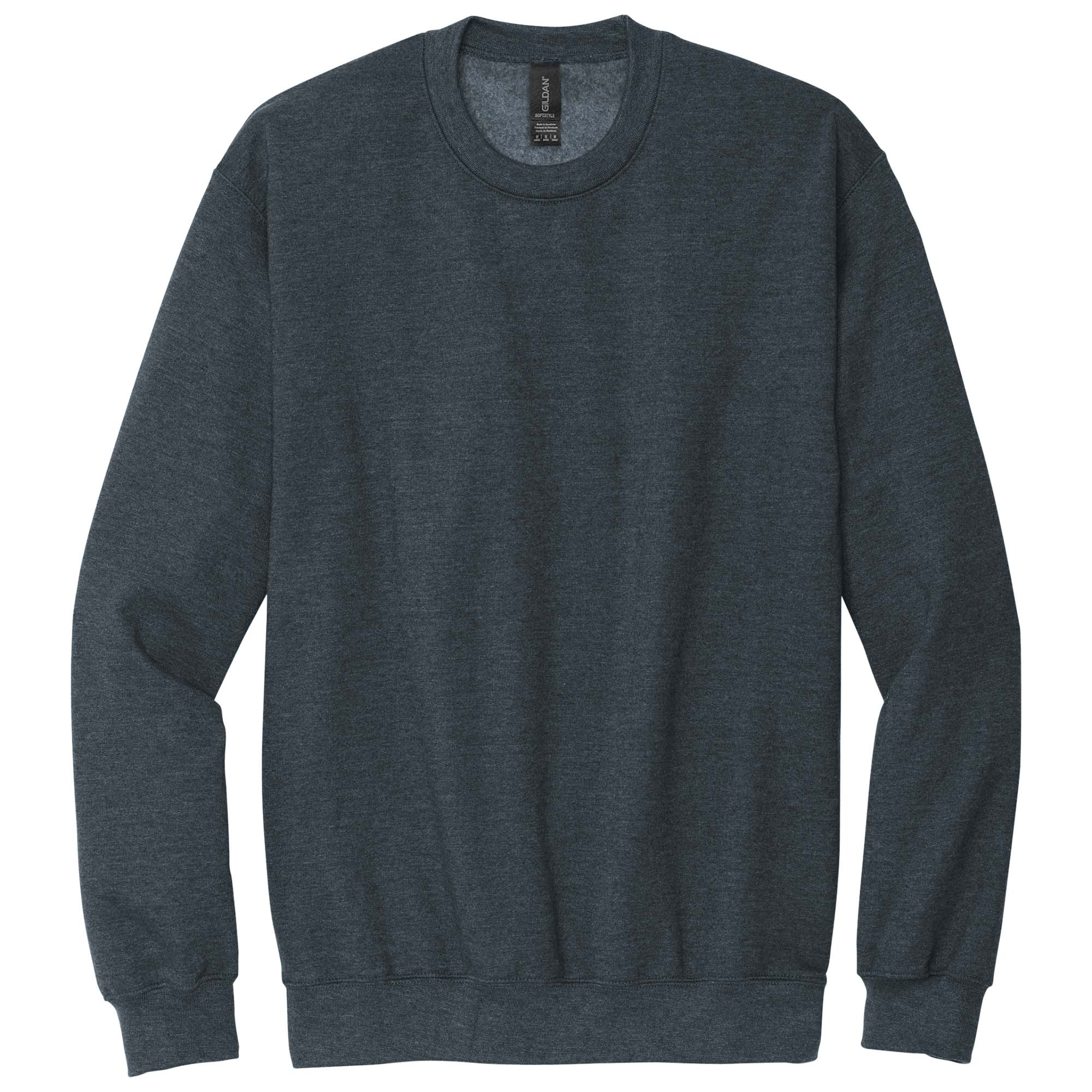 Gildan SF000 Softstyle Crewneck Sweatshirt - Dark Heather | Full Source