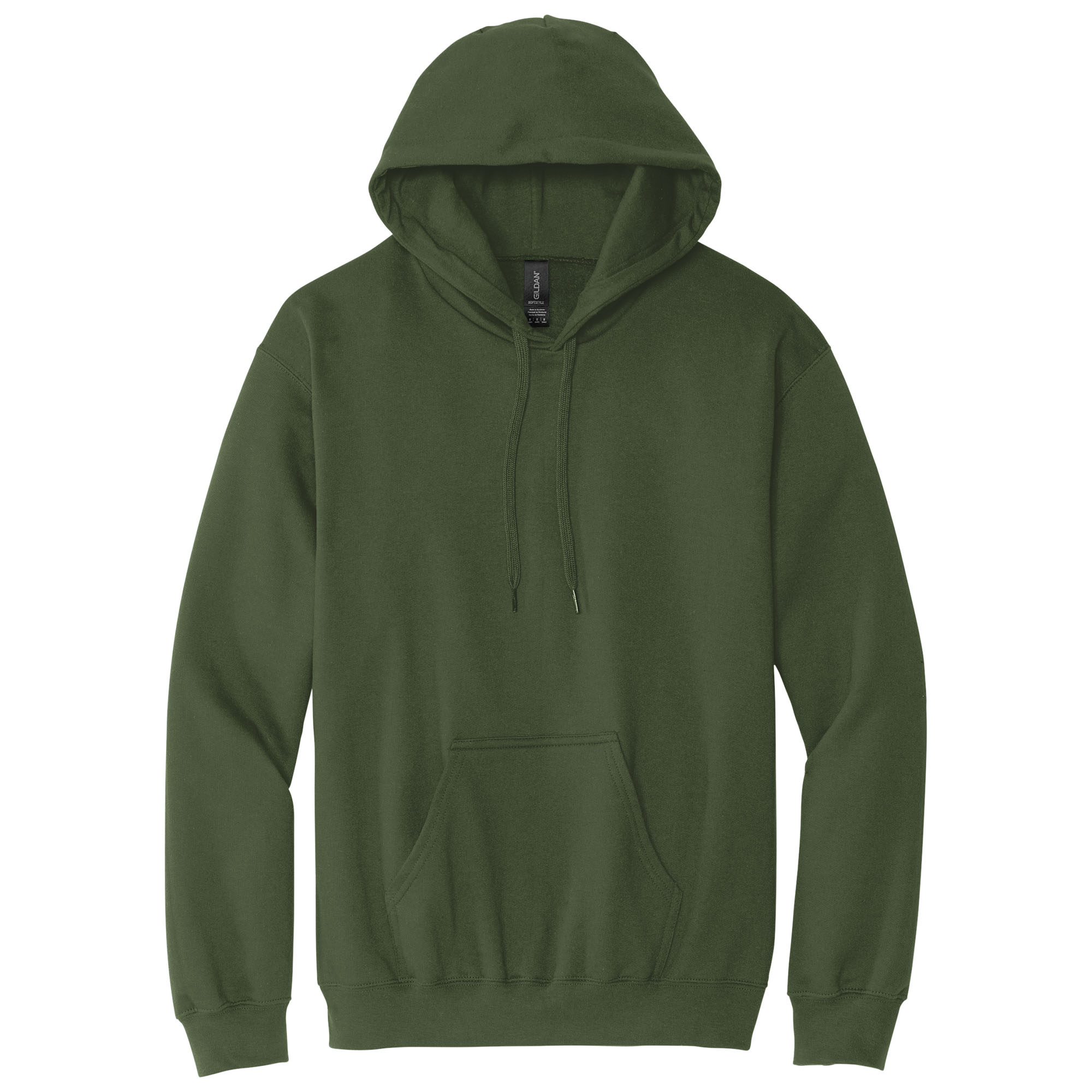 Gildan SF500 Softstyle Pullover Hooded Sweatshirt - Military Green ...