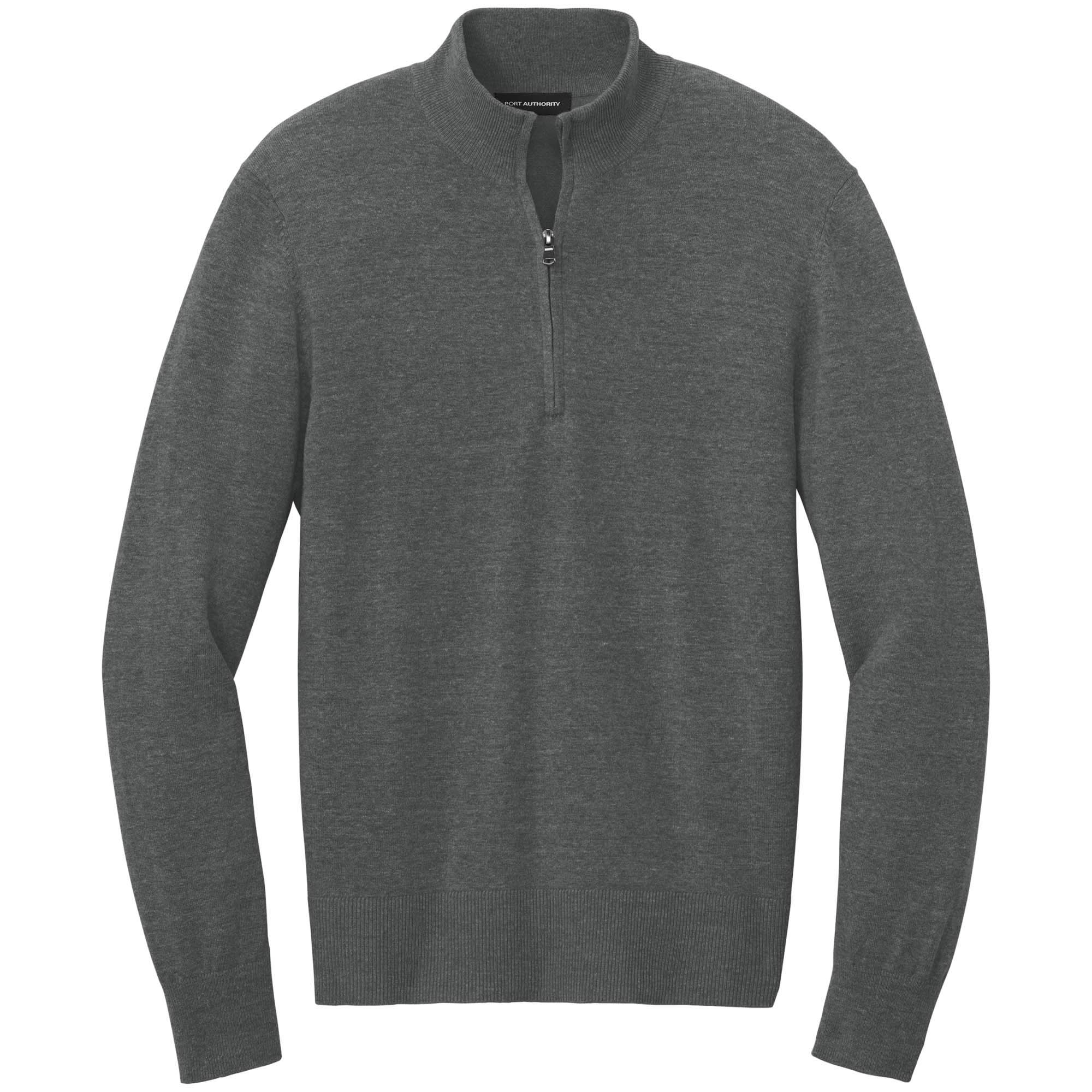 Port Authority SW2900 Easy Care 1/4-Zip Sweater - Charcoal Heather