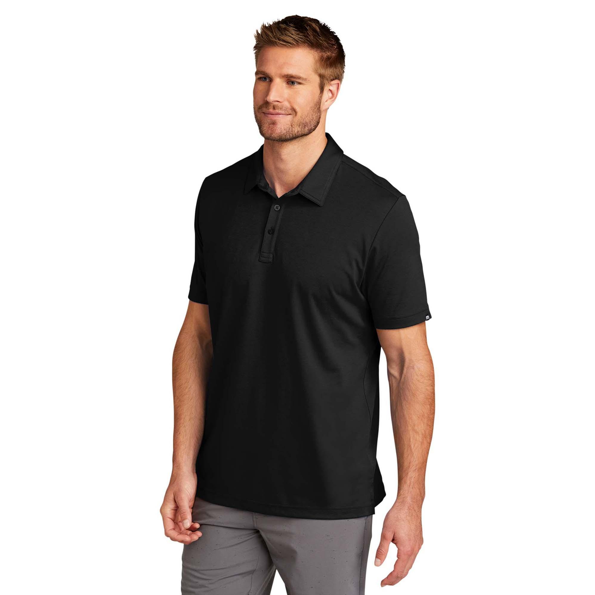 TravisMathew TM1MU411 Oceanside Solid Polo - Black | Full Source