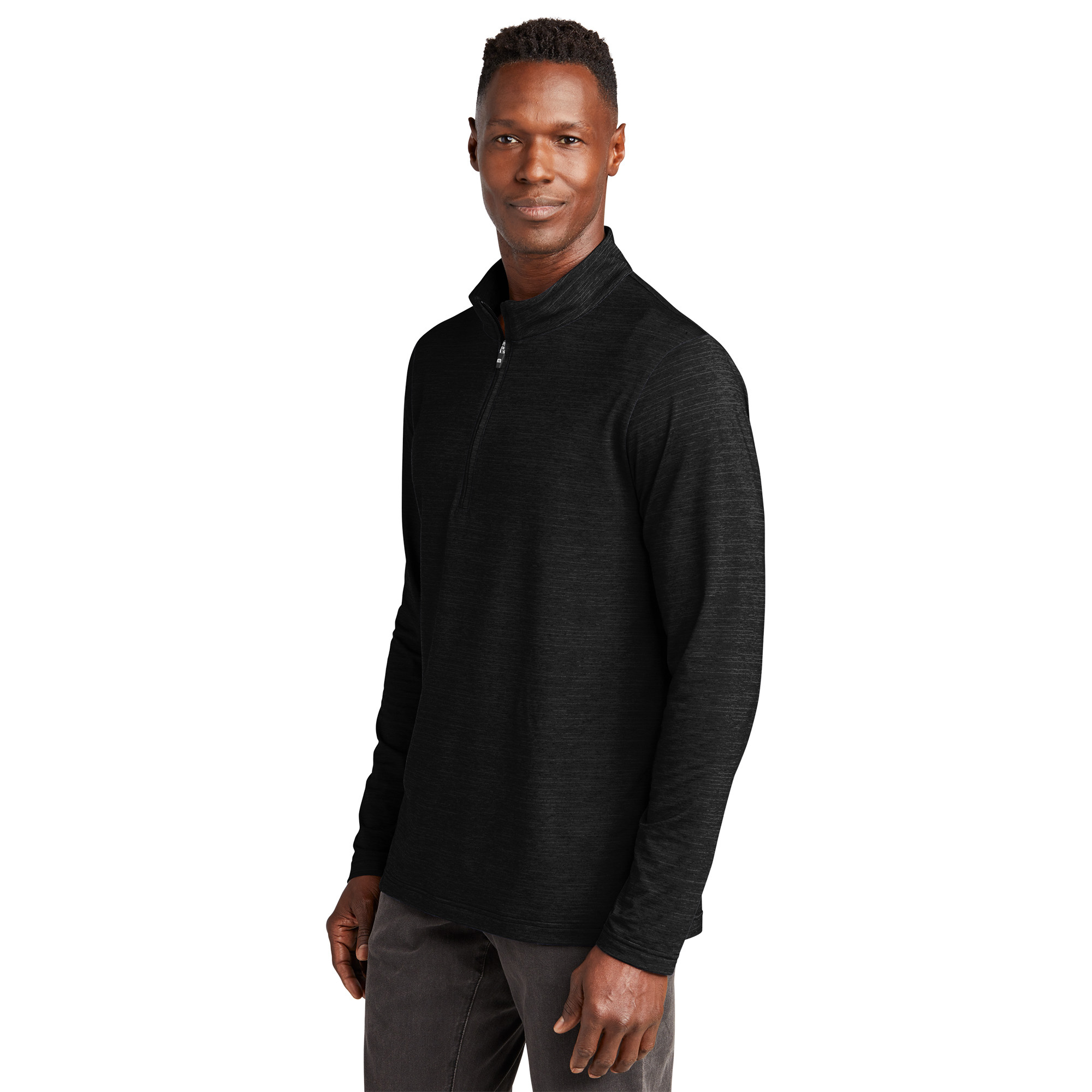 TravisMathew TM1MW452 Crestview 1/4-Zip - Black | Full Source