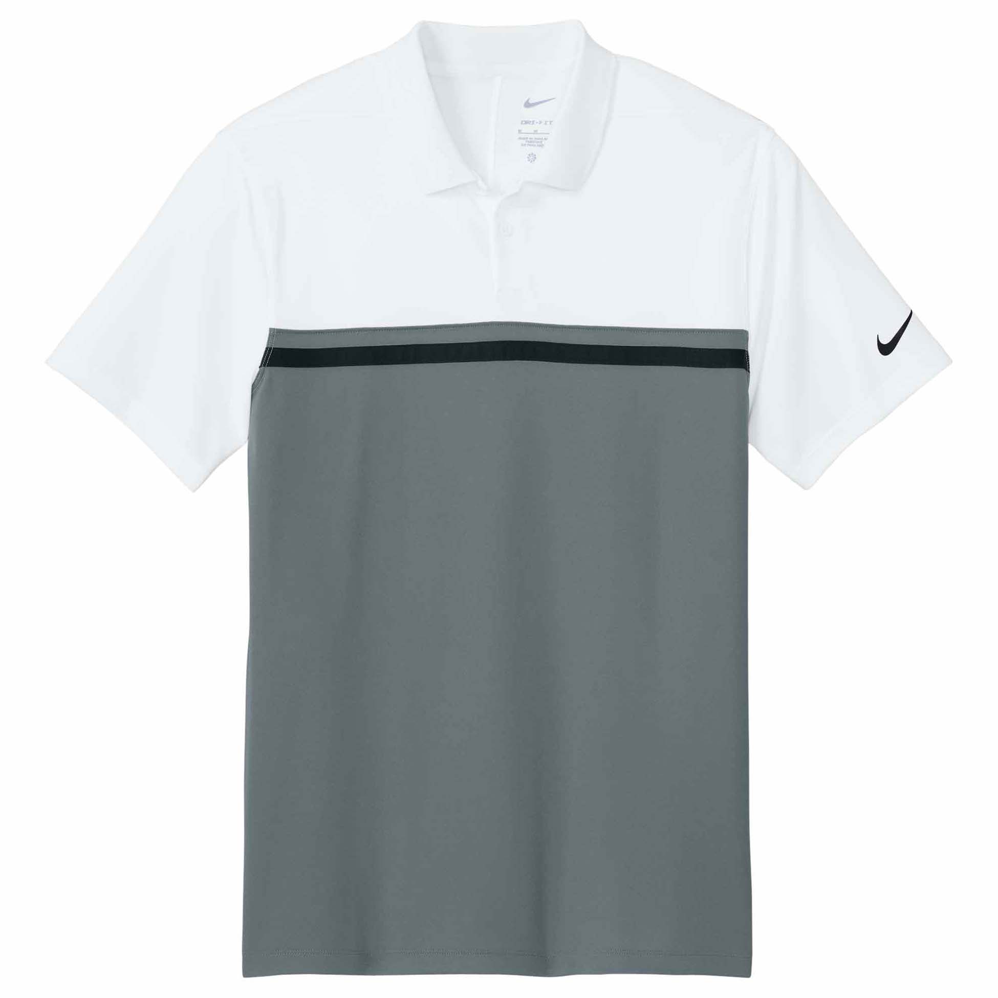 nike dry victory colorblock golf polo