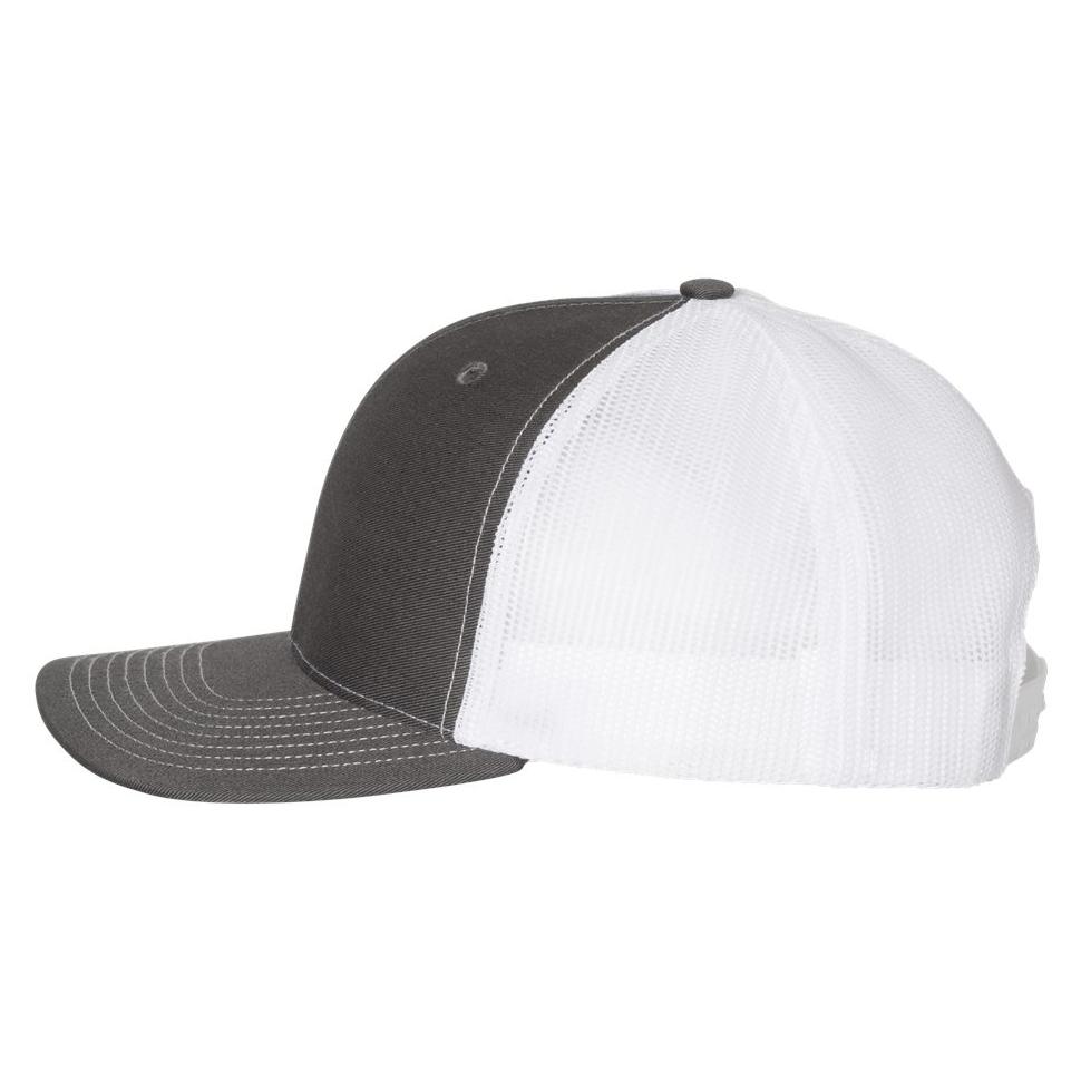 Richardson 112 Snapback Trucker Cap - Charcoal/White | Full