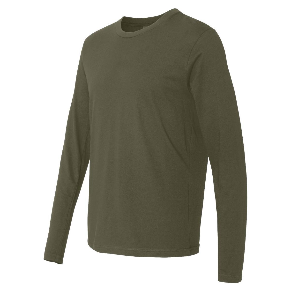 Next Level 3601 Cotton Long Sleeve Crew - Military Green | Full Source