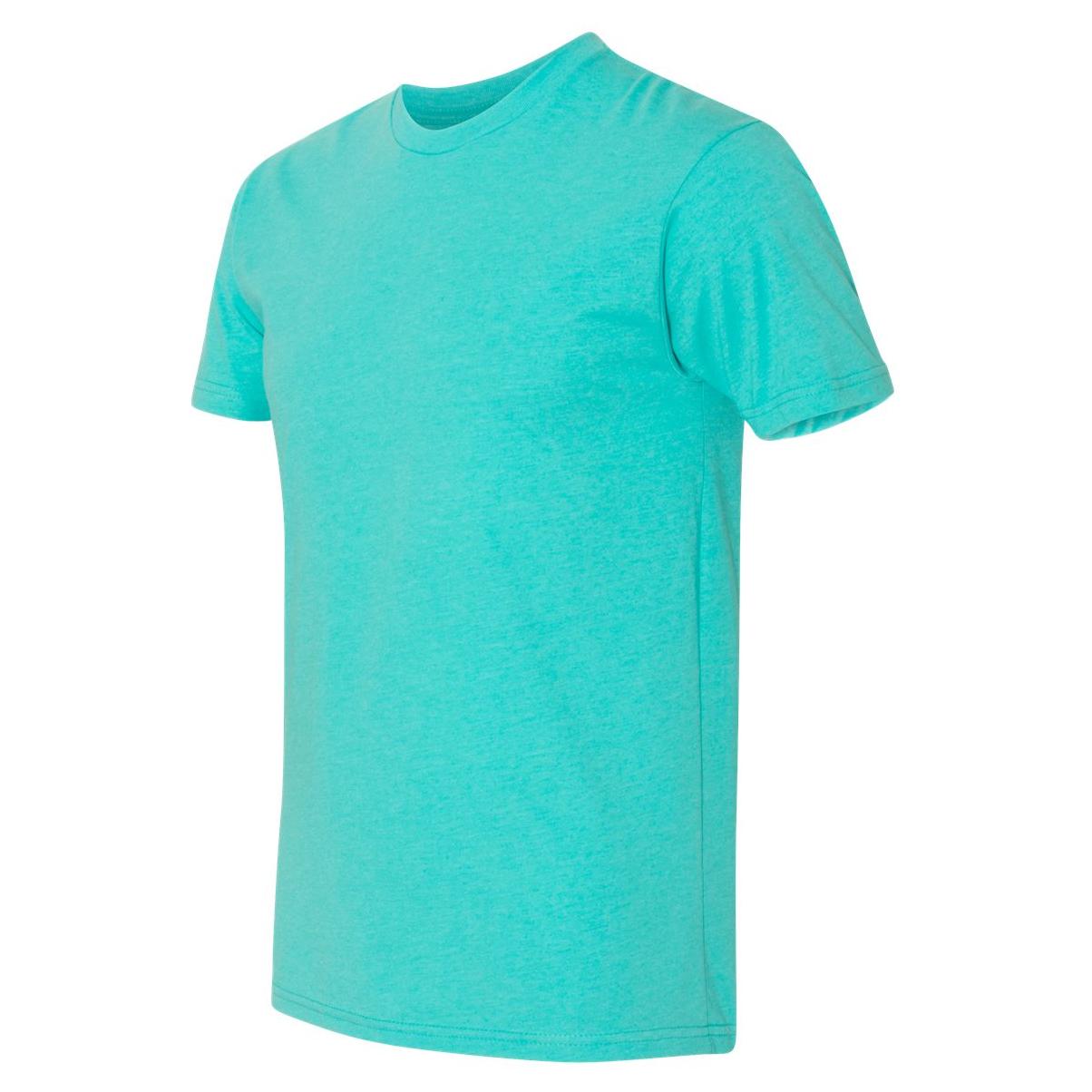 Pliuegy Maglietta Uomo Next Level N6210 CVC Crew - 100% Cotone, Taglia XXL, Blu Tahiti