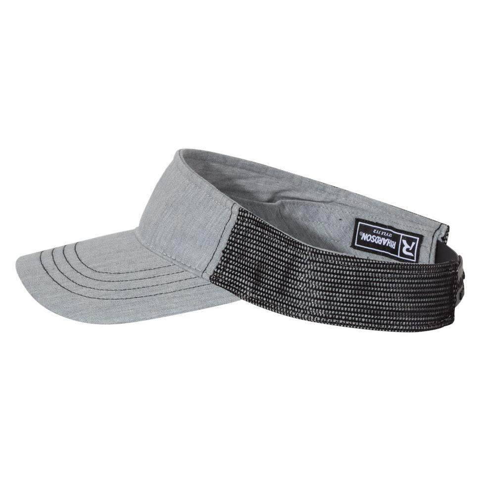 Richardson 712 Trucker Visor Heather Grey/Black Full Source